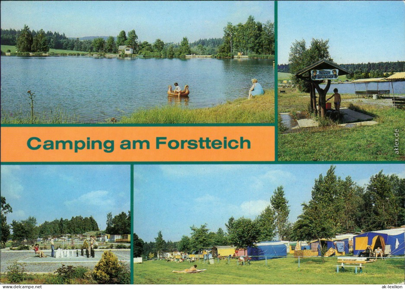 Lindenau-Schneeberg (Erzgebirge) Camping Am Forstteich 1987 - Schneeberg