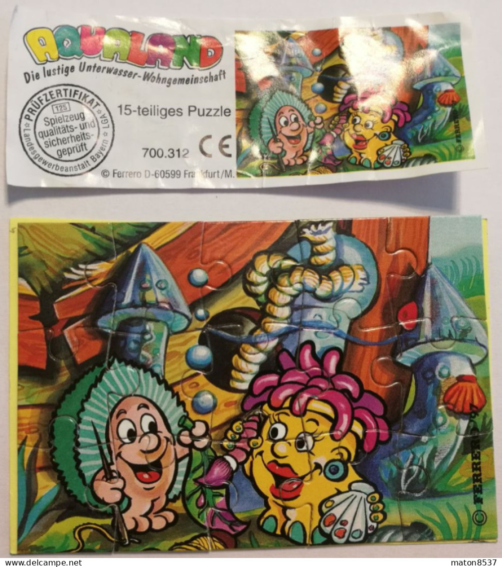 Kinder : 700312  Aqualand 1997 - Die Lustige Unterwasser-Wohngemeinschaft + BPZ - Rompecabezas