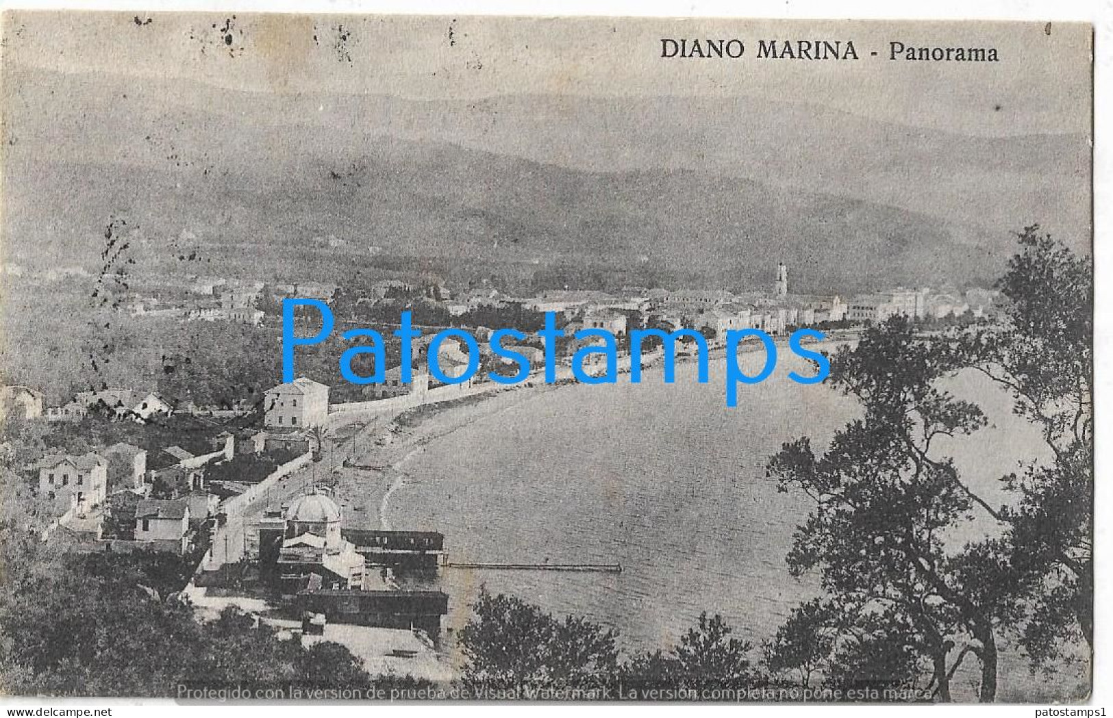 228683 ITALY DIANO MARINA VIEW PANORAMA CIRCULATED TO ARGENTINA POSTAL POSTCARD - Autres & Non Classés