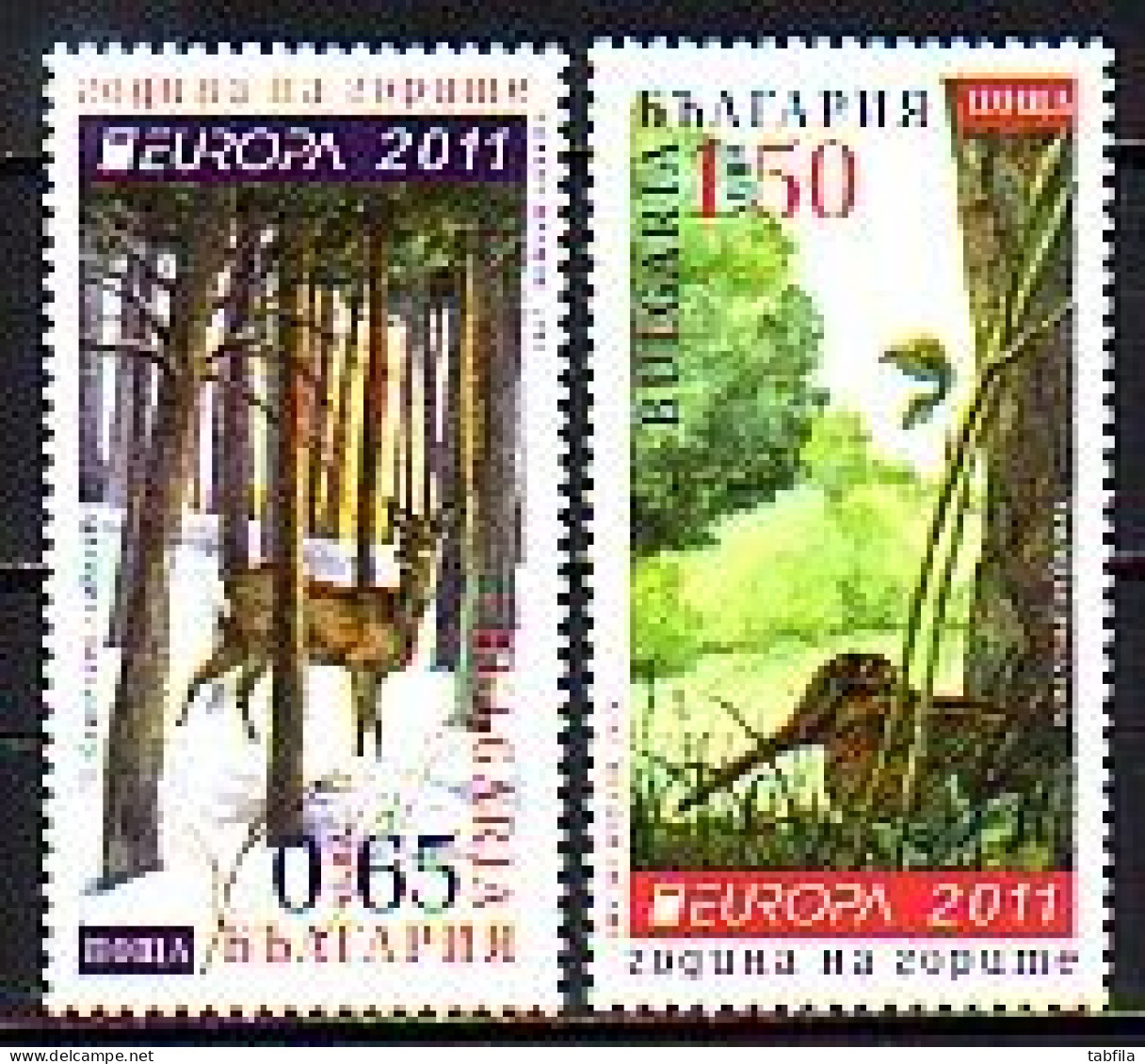 BULGARIA - 2011 -  Europe / Europa-CEPT - Année De Forêts -  2v MNH - Unused Stamps