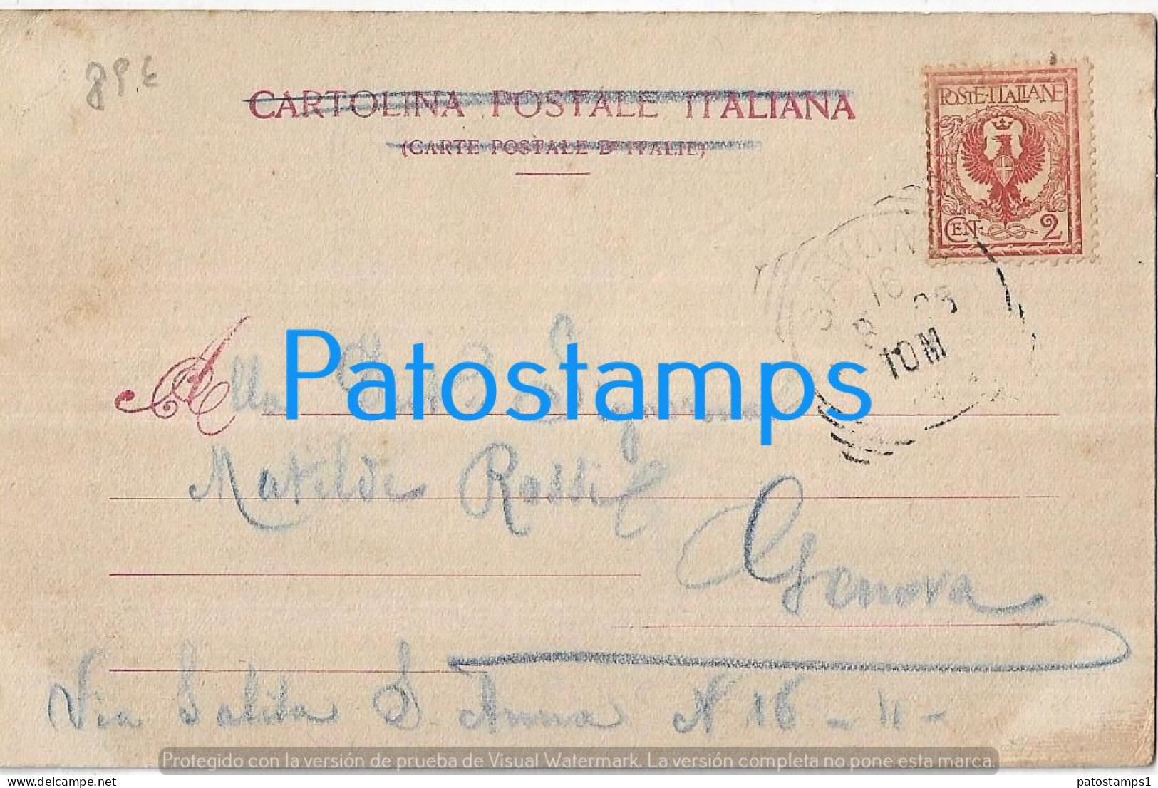 228684 ITALY SAVONA AVENUE LUIGI CORSI CIRCULATED TO GENOVA POSTAL POSTCARD - Autres & Non Classés