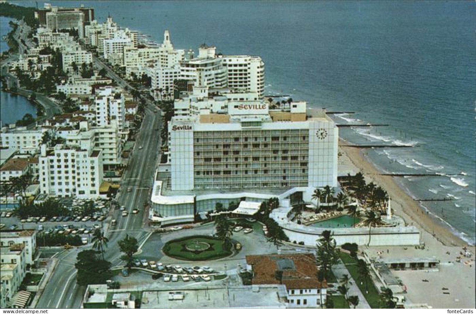 11491662 Miami_Beach Looking North From Seville Hotel Hotel Row Ocean - Sonstige & Ohne Zuordnung