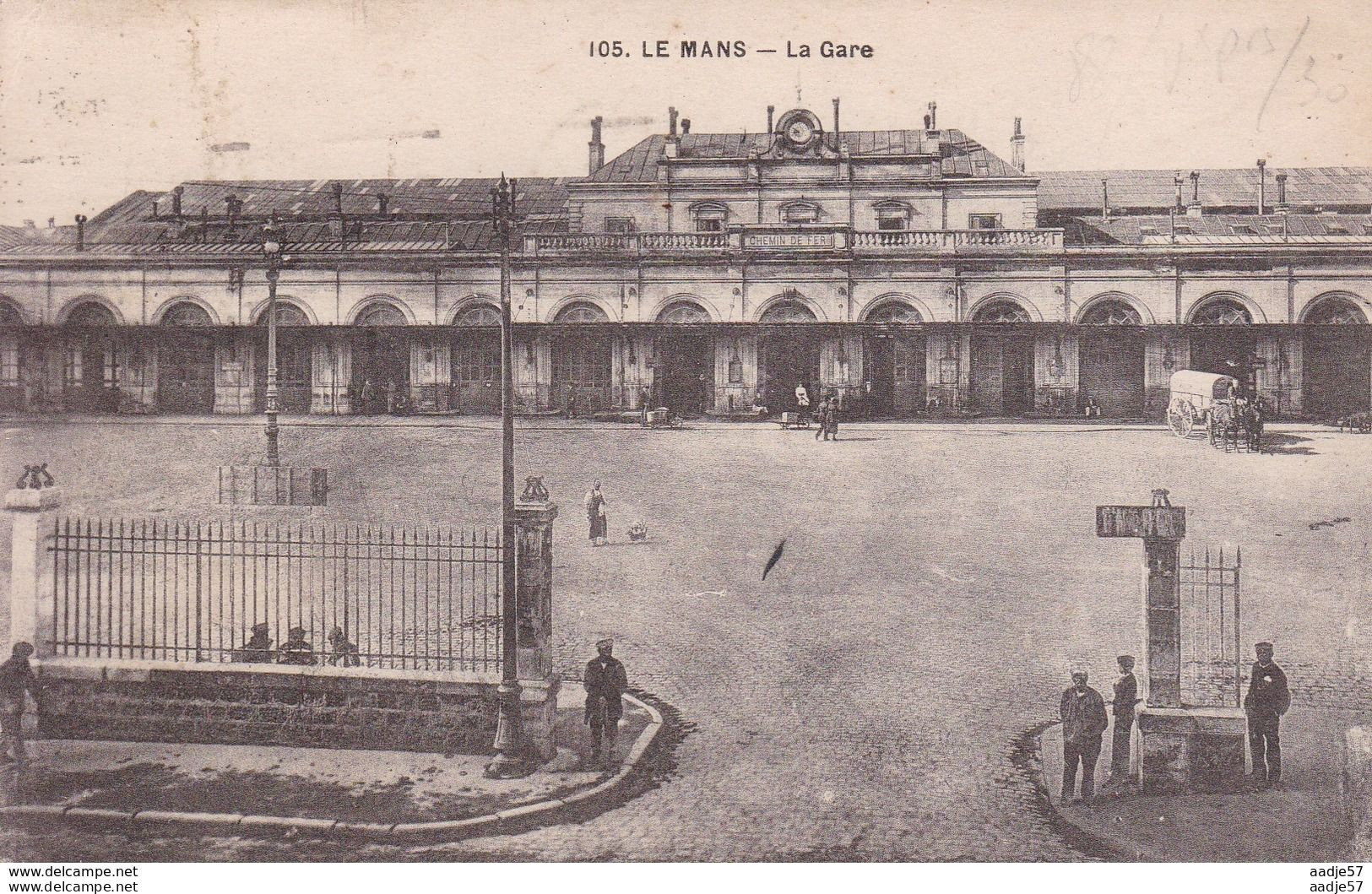 Le Mans La Gare 1929 - Gares - Sans Trains