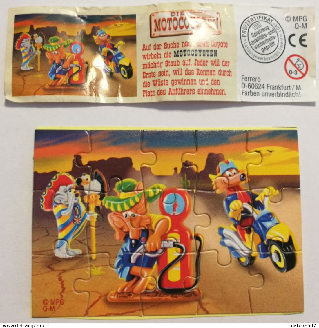 Kinder : MPG Q-M  Die Motocoyoten 2004 - BPZ - Puzzels