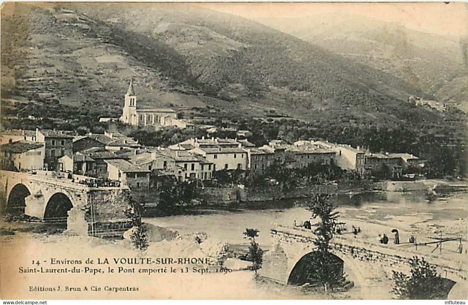 07* ST LAURENT DU PAPE Pont Emporte En 1890  RL,0617 - Sonstige & Ohne Zuordnung