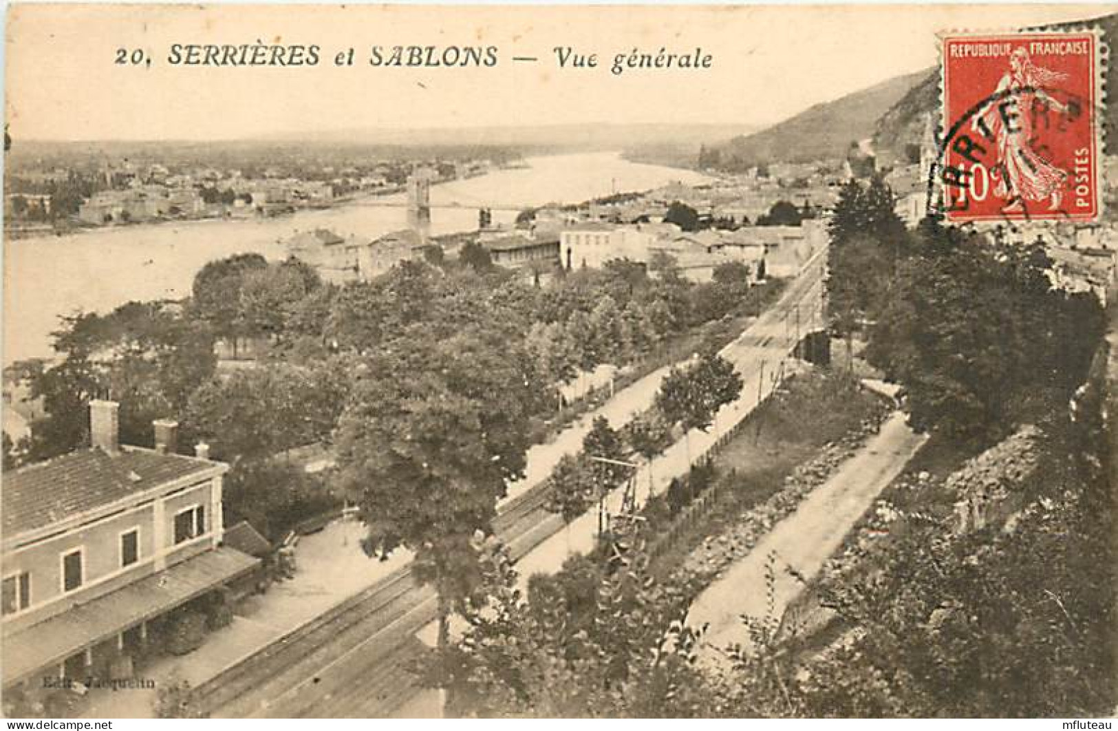 07* SERRIERES E  SABLONS  Vue Generale   RL,0602 - Serrières