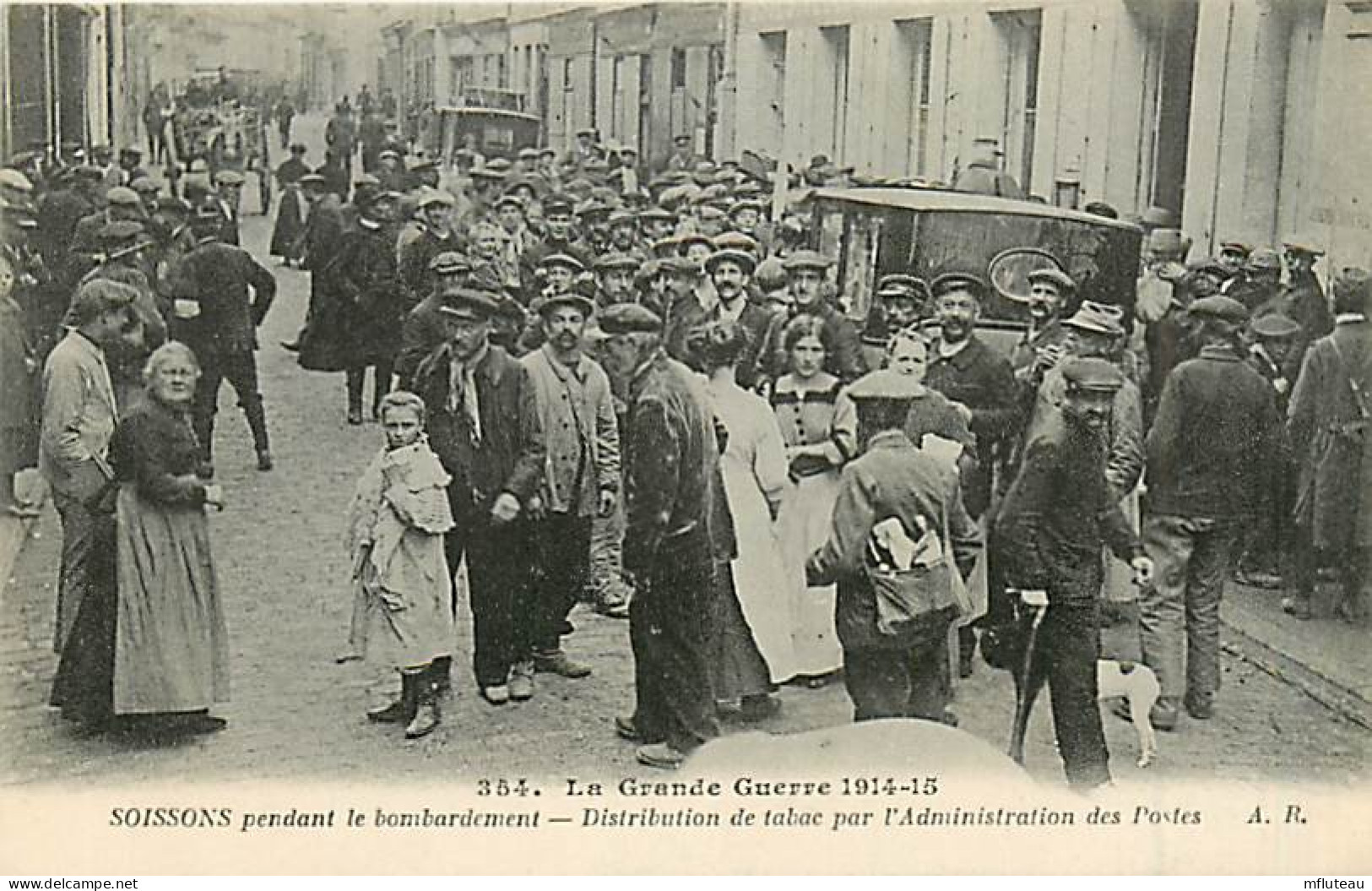02* SOISSONS  Distribution Tabac Par Les Postes WW1   RL,0114 - Weltkrieg 1914-18