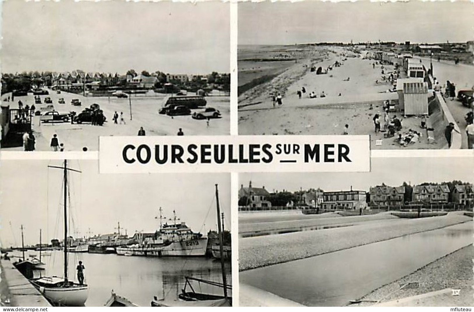 14* COURSEULLES SUR MER Multivues (CPSM 9 X 14cm)    RL,1109 - Autres & Non Classés