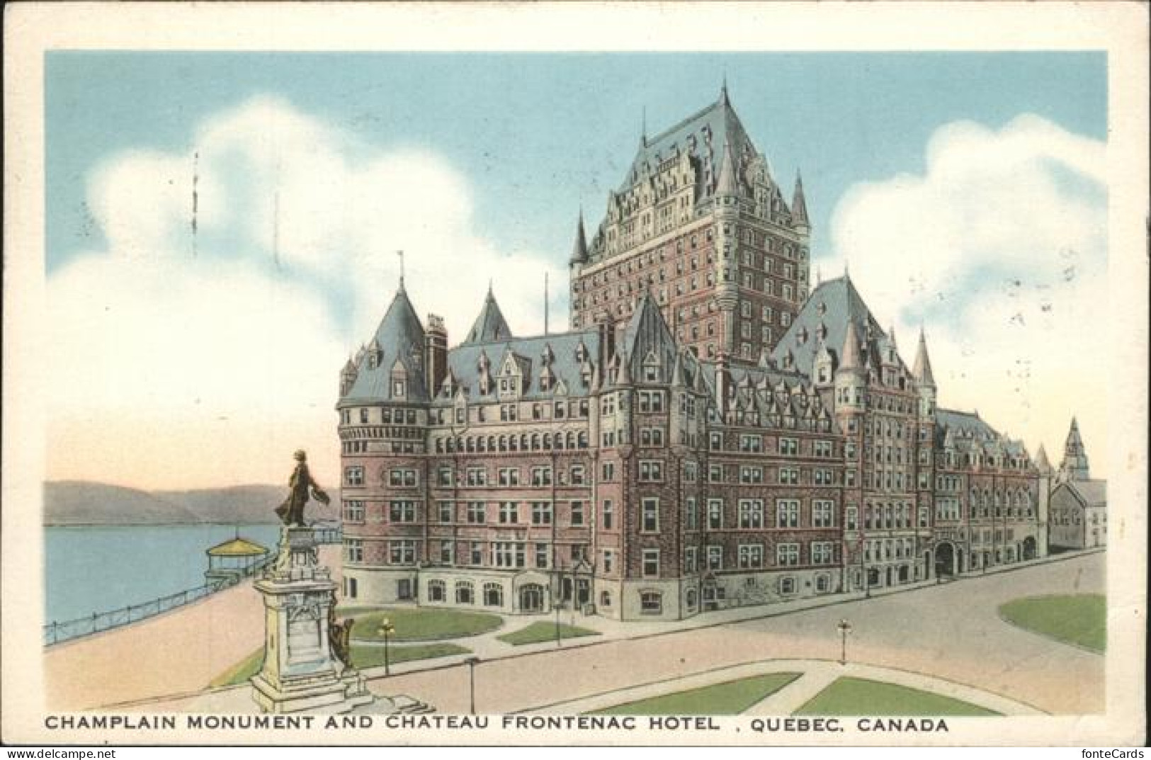 11491623 Quebec Champlain Monument And Chateau Frontenac Hotel Renaissance Imita - Unclassified