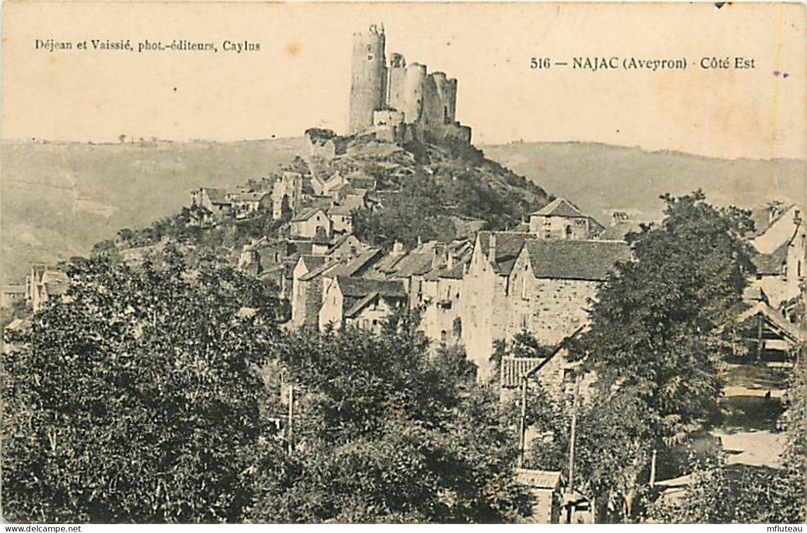 12* NAJAC  Vue Generale  Cote Est  RL,0853 - Najac