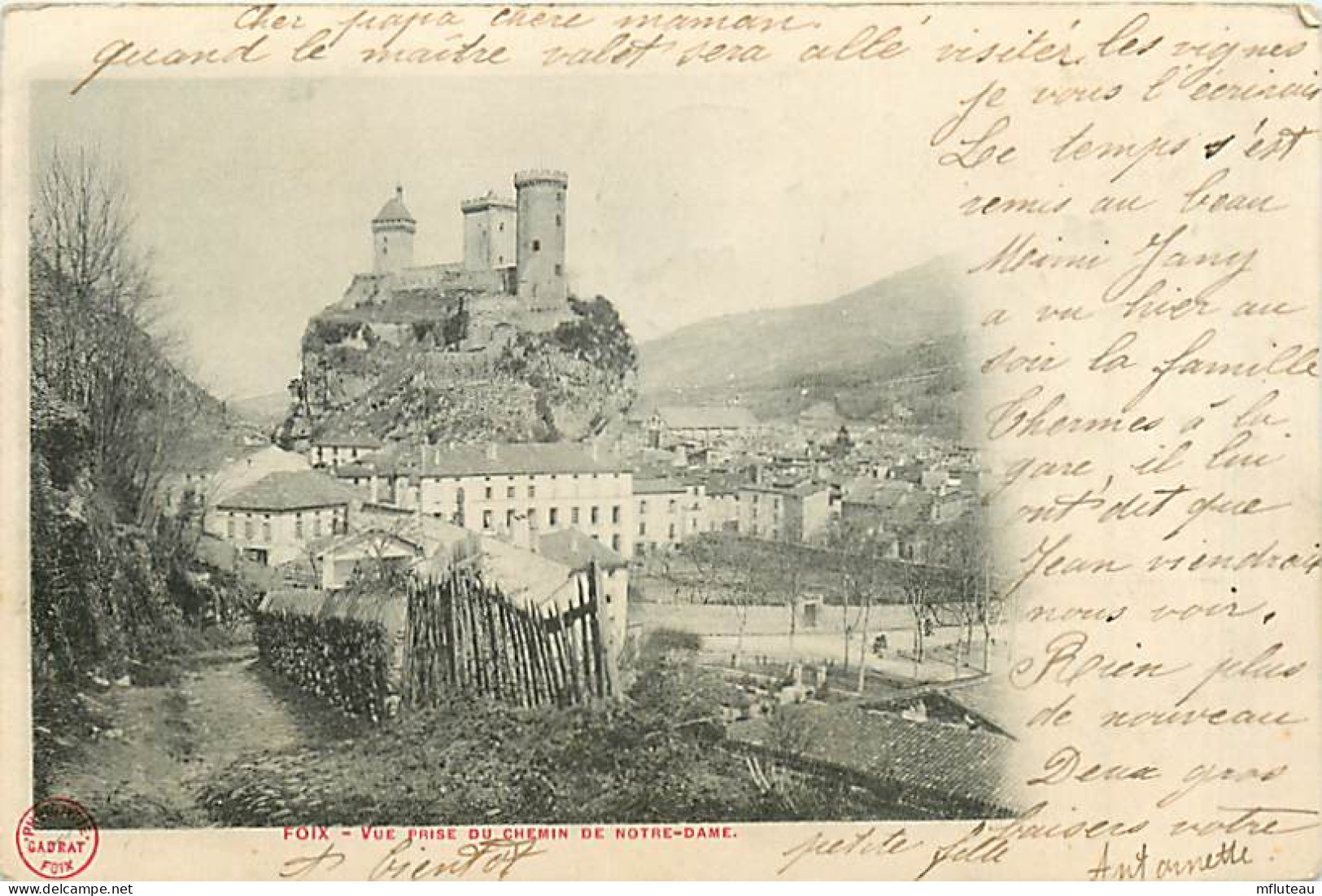 09* FOIX Vue Chemin Notre Dame     RL,0656 - Foix