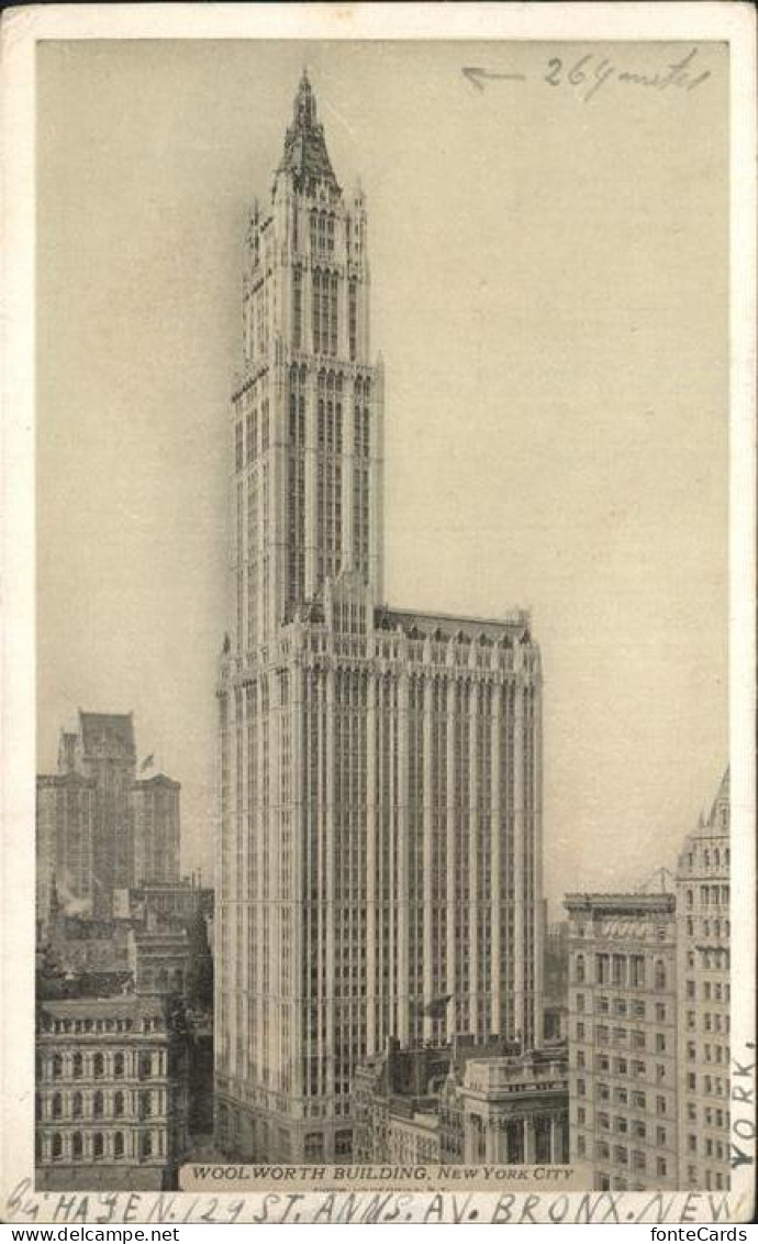 11491614 New_York_City Woolworth Building Cathedral Of Commerce - Sonstige & Ohne Zuordnung