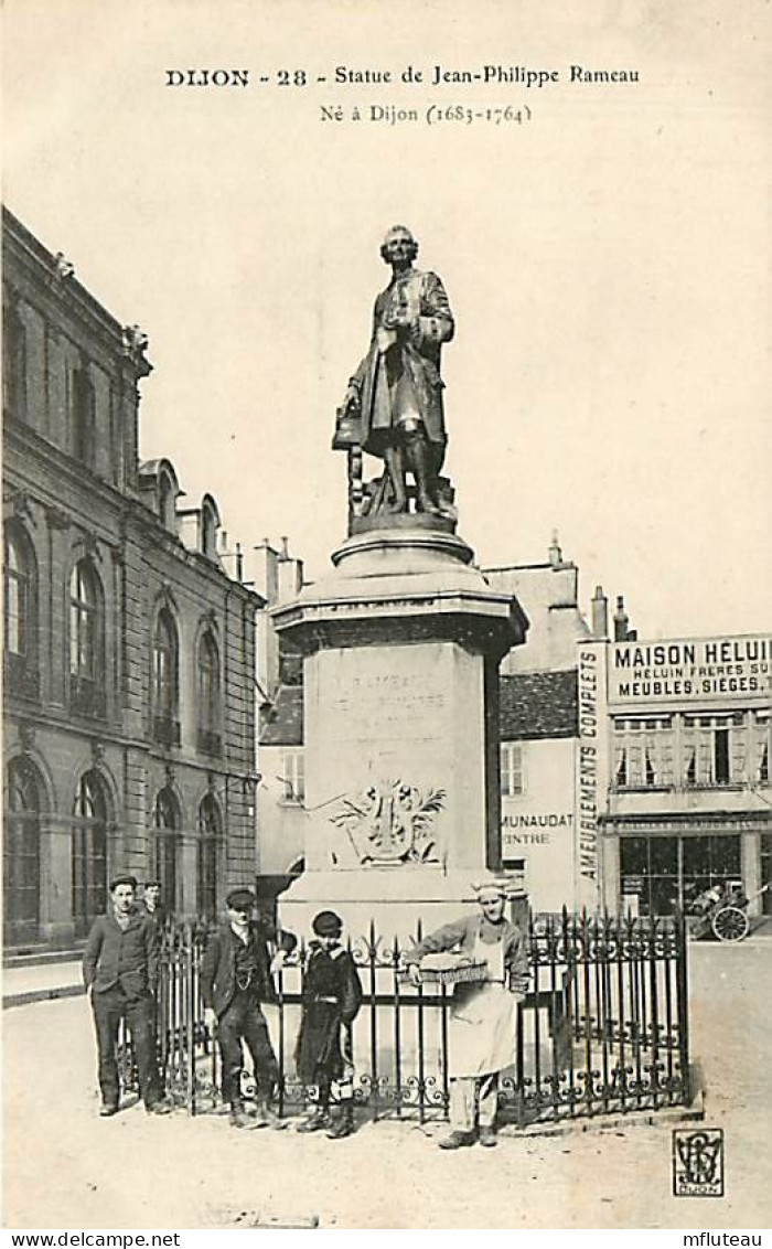 21* DIJON Statue  J.P. Rameau      RL02,0028 - Dijon