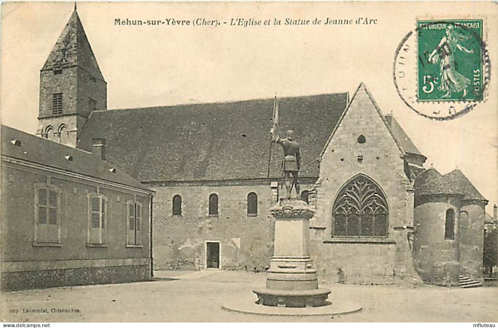 18* MEHUN  SUR YEVRE 111  Statue Jeanne D Arc   RL,1414 - Mehun-sur-Yèvre