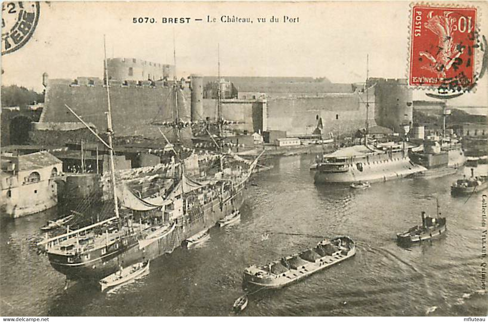 29* BREST Chateau  Vu Du Port      RL02,0844 - Brest