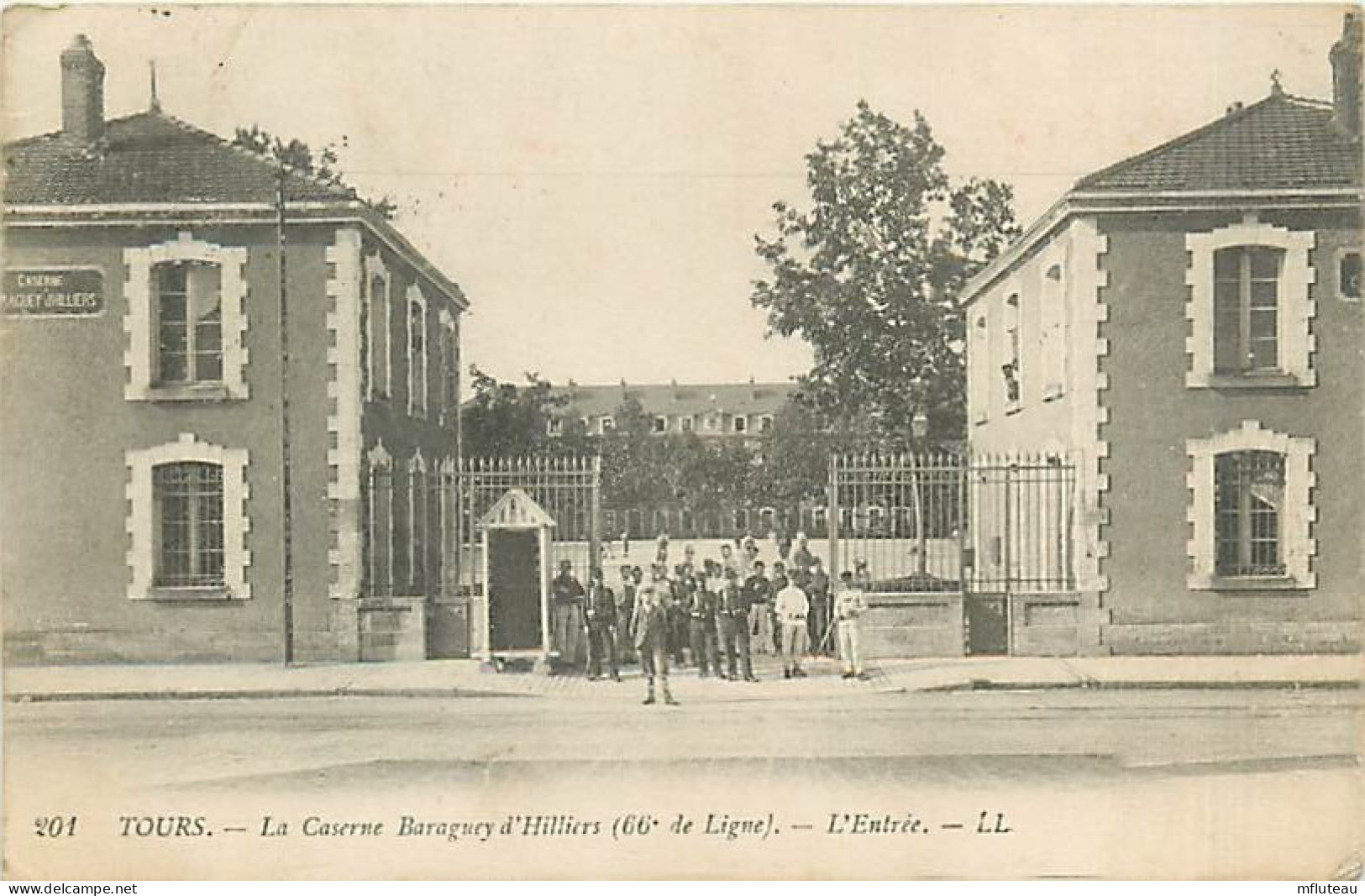 37* TOURS Caserne Baraguey D Hilliers (66e De Ligne)   RL03,0207 - Barracks