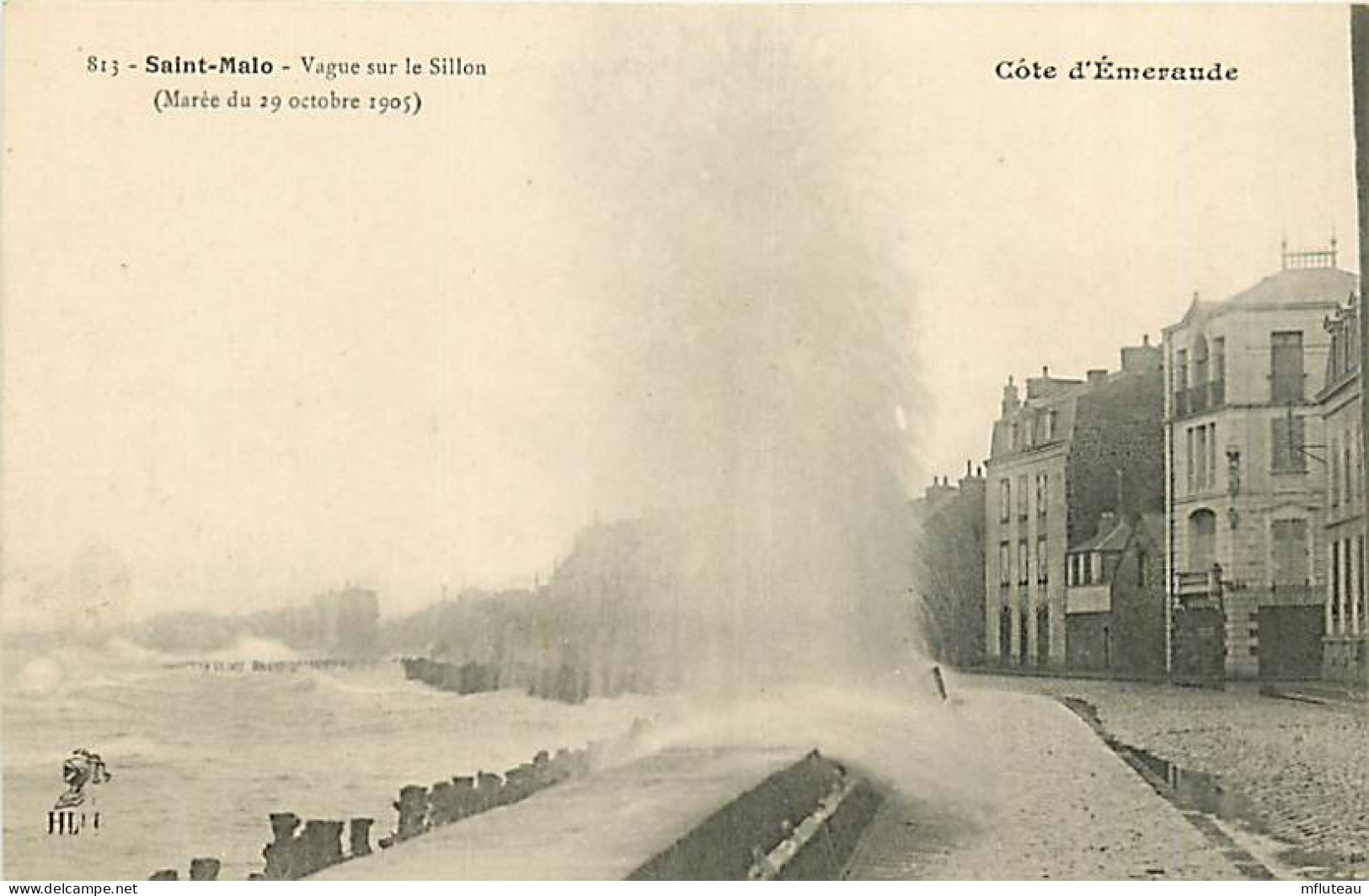 35* ST MALO Vague Sur Le Sillon  En 1905     RL02,1267 - Saint Malo