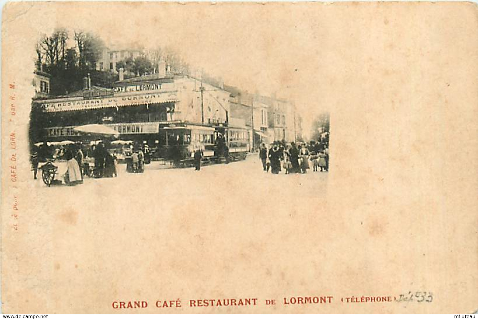 33* LORMONT Grand Cafe Restaurant       RL02,1089 - Autres & Non Classés