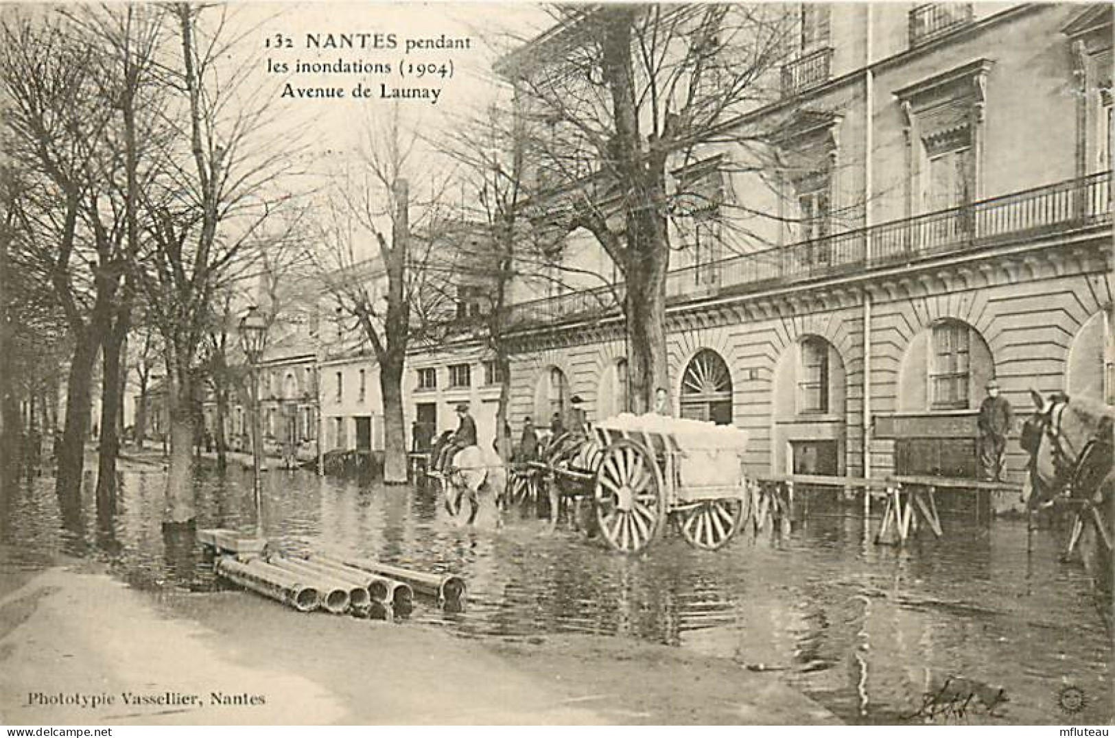 44* NANTES  Crue 1904  Av Launay    RL03,0767 - Nantes