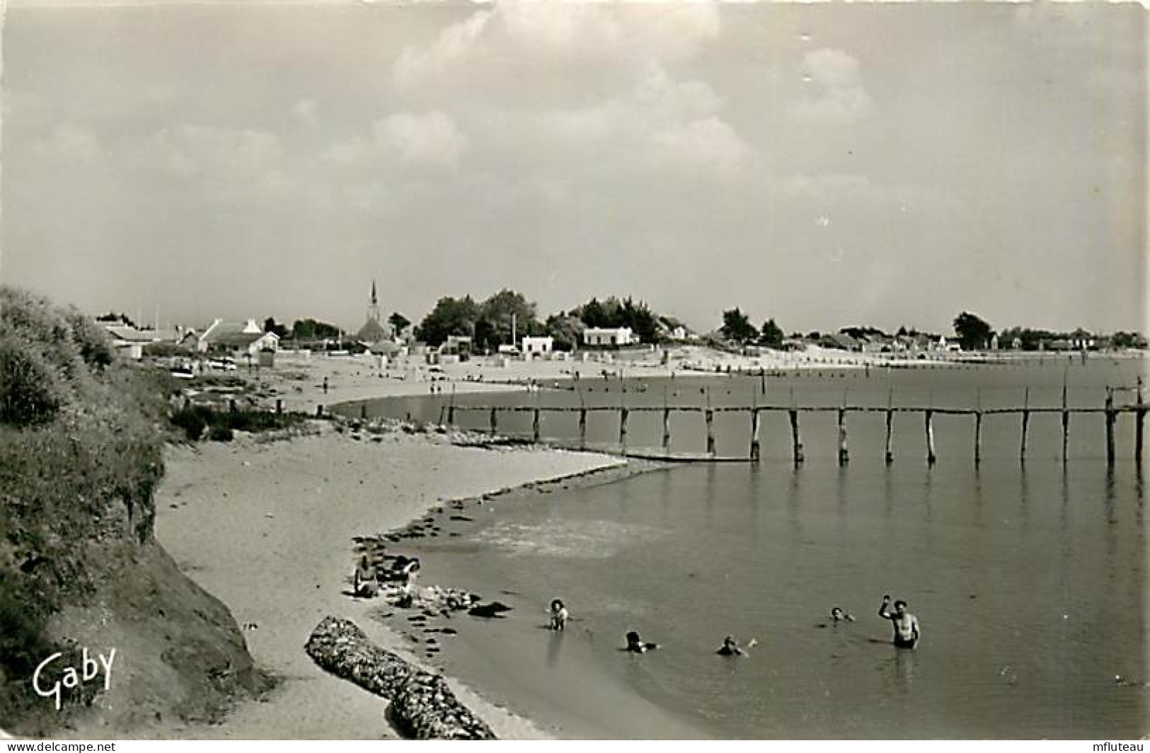 44* LES MOUTIERS Plage Des Roches CPSM(9x14cm)   RL03,0638 - Autres & Non Classés