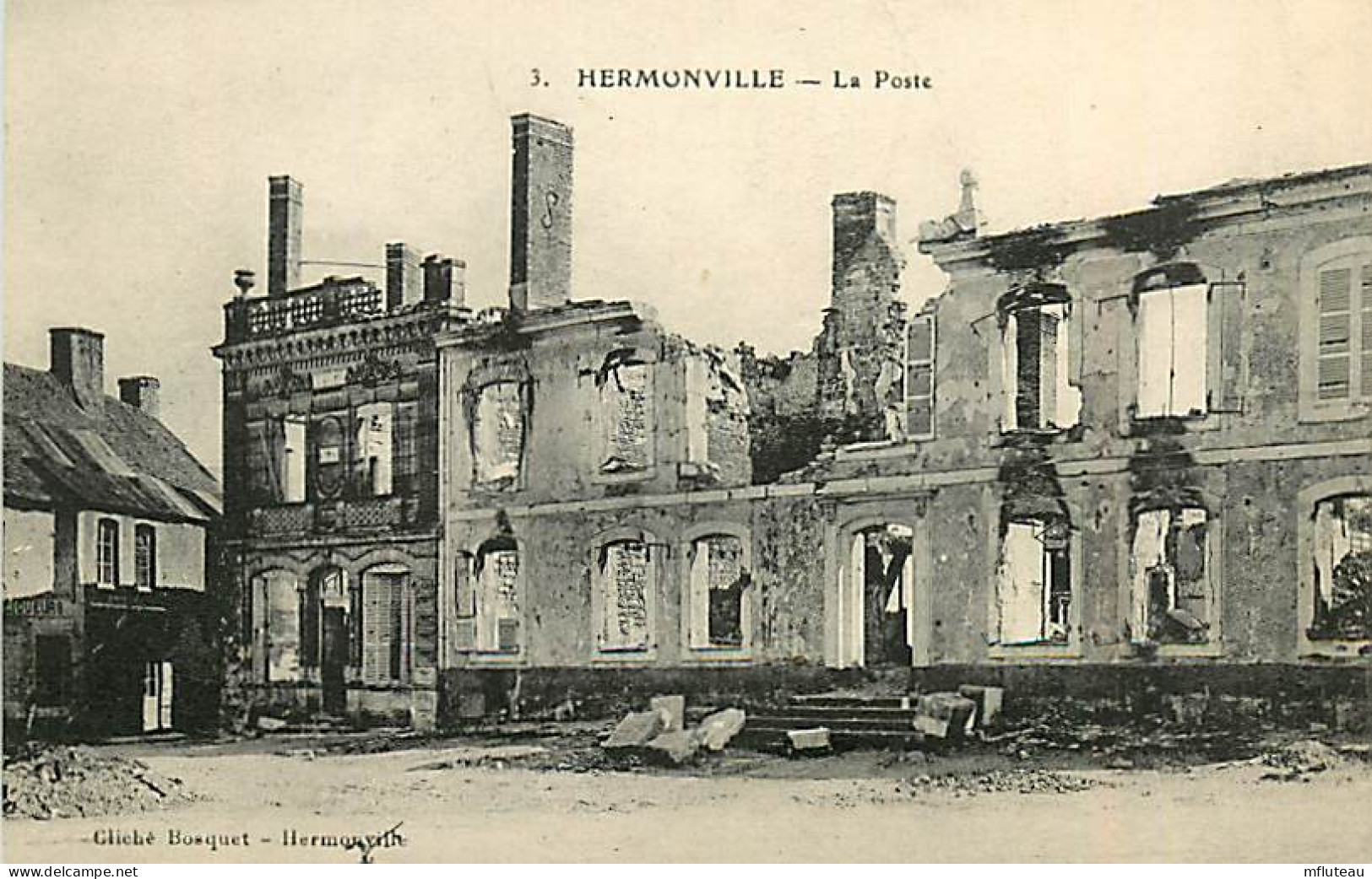 51* HERMONVILLE  Ruines Poste  WW1    RL03,1337 - Weltkrieg 1914-18