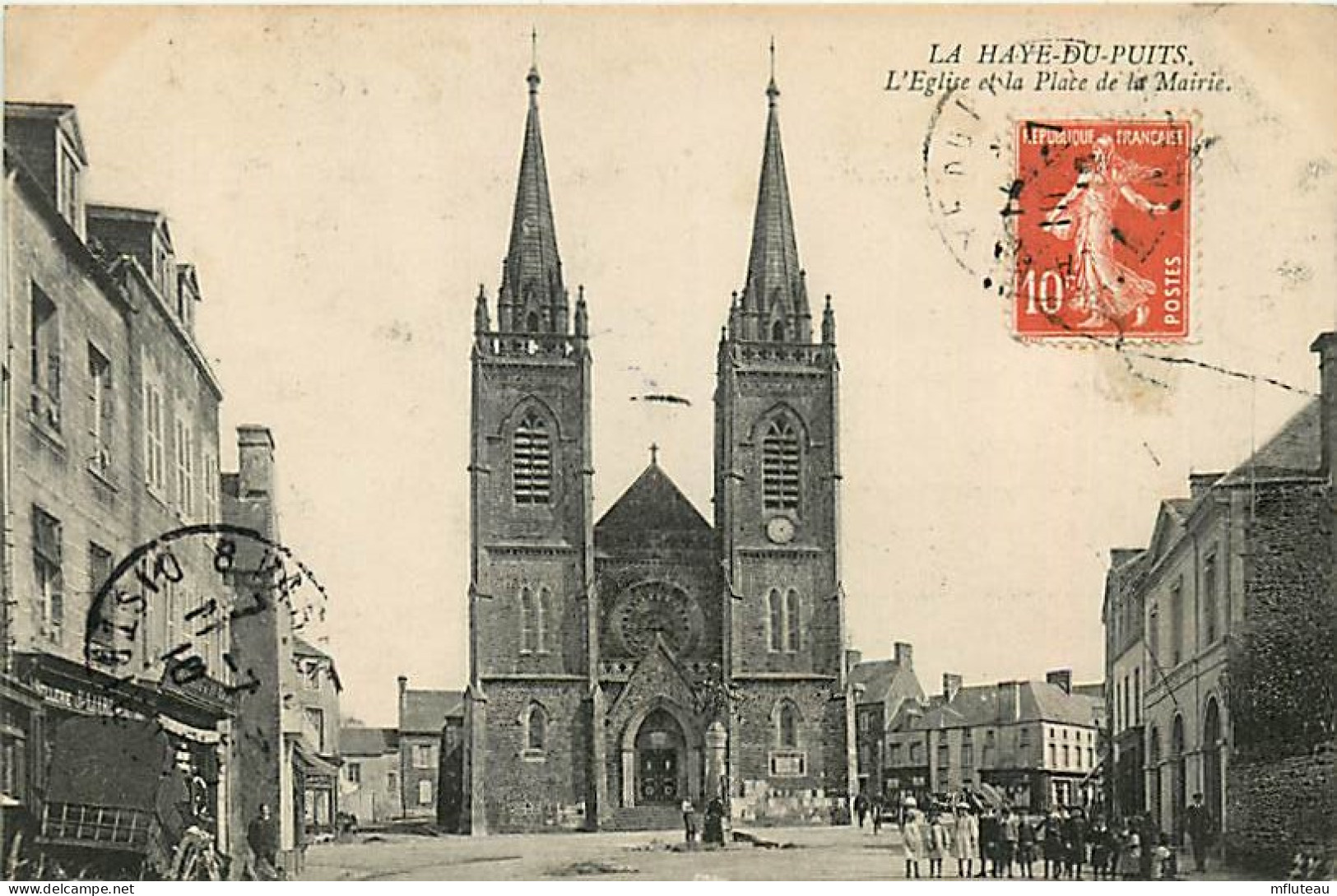 50* LA HAYE DU PUITS Eglise  Place De A Mairie    RL03,1275 - Autres & Non Classés