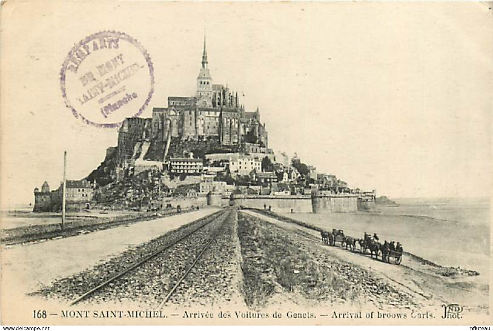 50* MONT ST MICHEL Arrivee Voitures De Genets    RL03,1236 - Le Mont Saint Michel