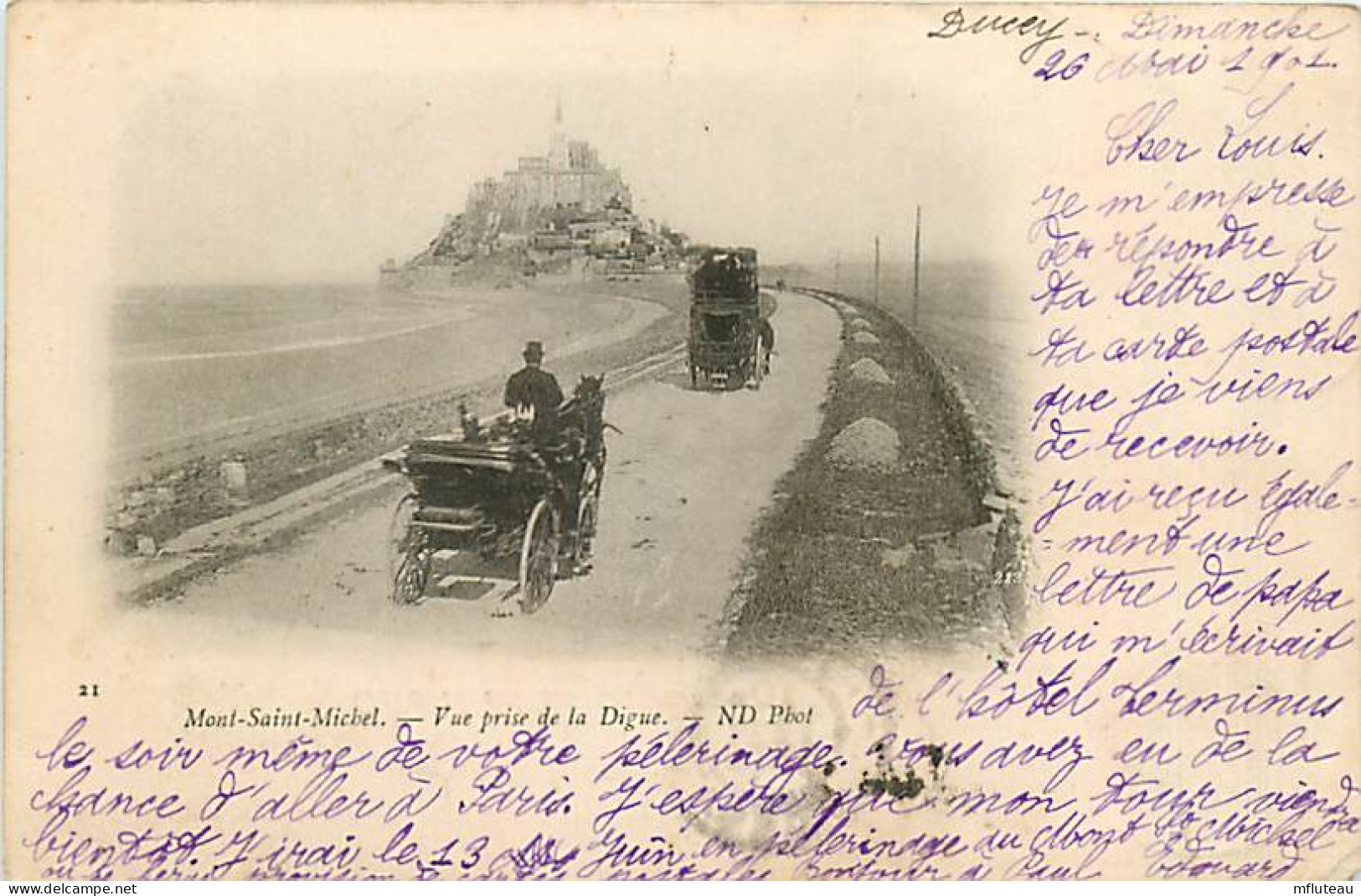 50* MONT ST MICHEL  Vue Prise De La Digue    RL03,1229 - Le Mont Saint Michel