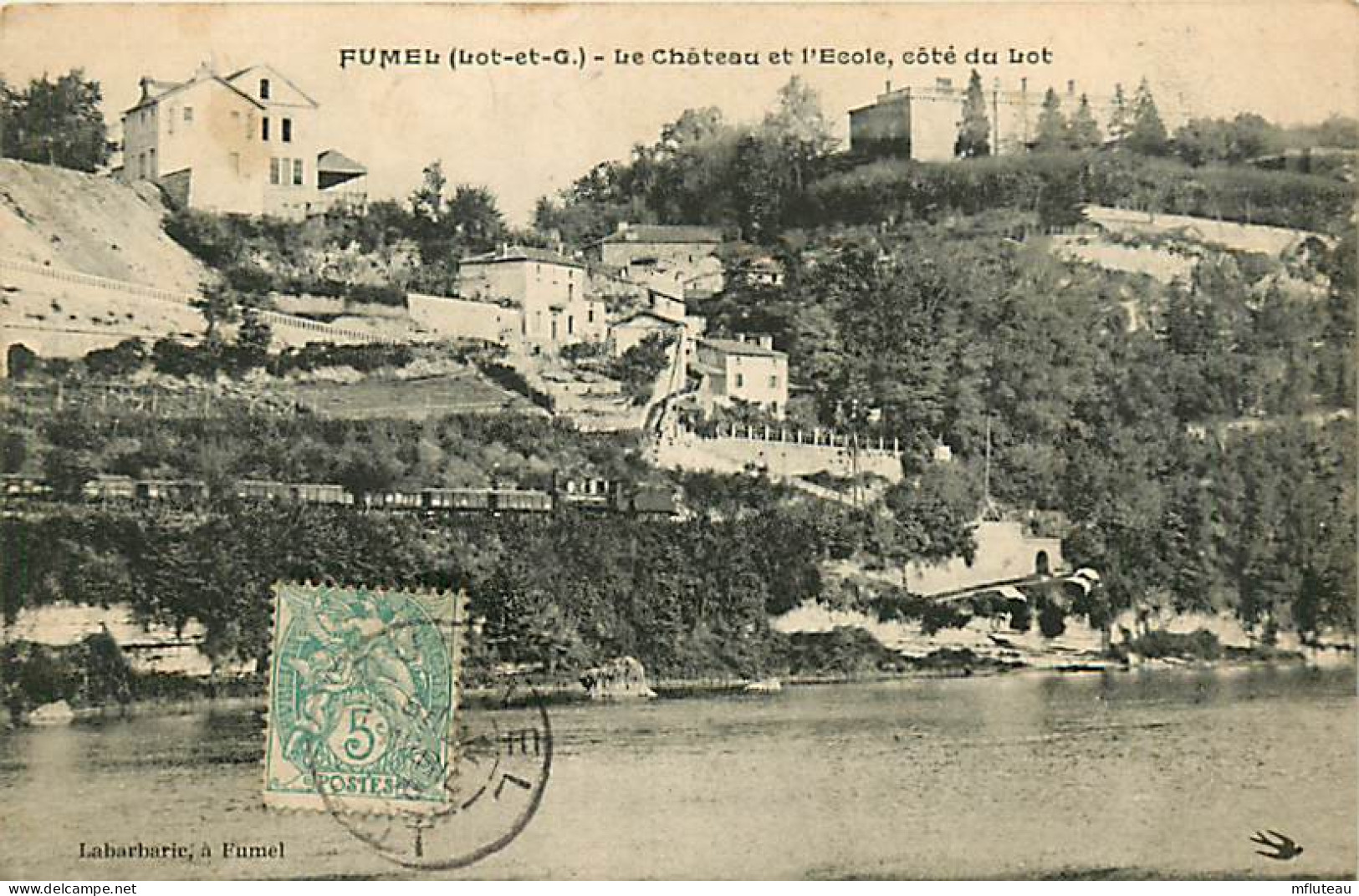 47* FUMEL  Chateau Et Ecole     RL03,1000 - Autres & Non Classés