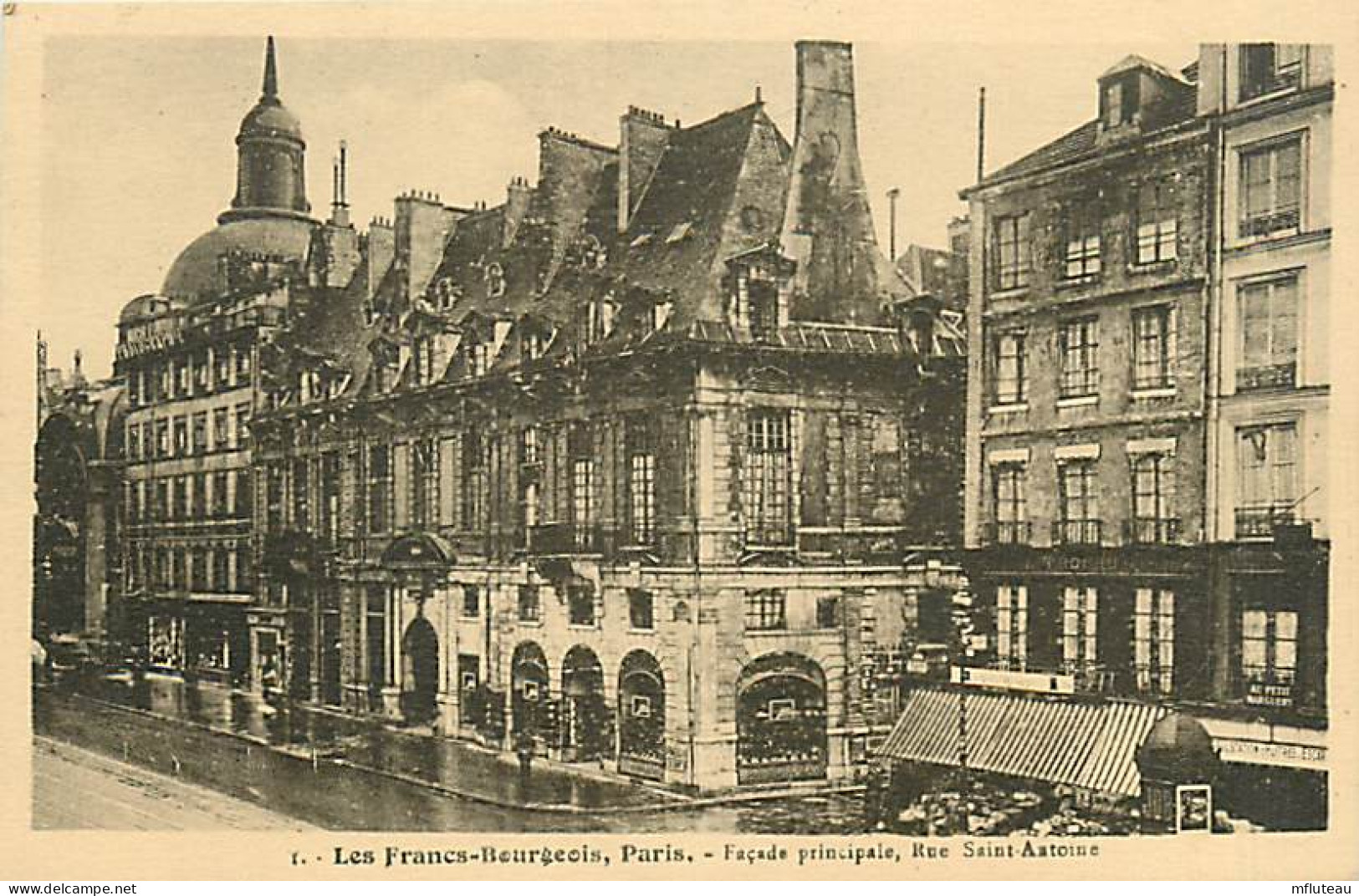 75* PARIS 4e  « francs Bourgeois » Rue St Antoine     RL04 .0421 - Distrito: 04