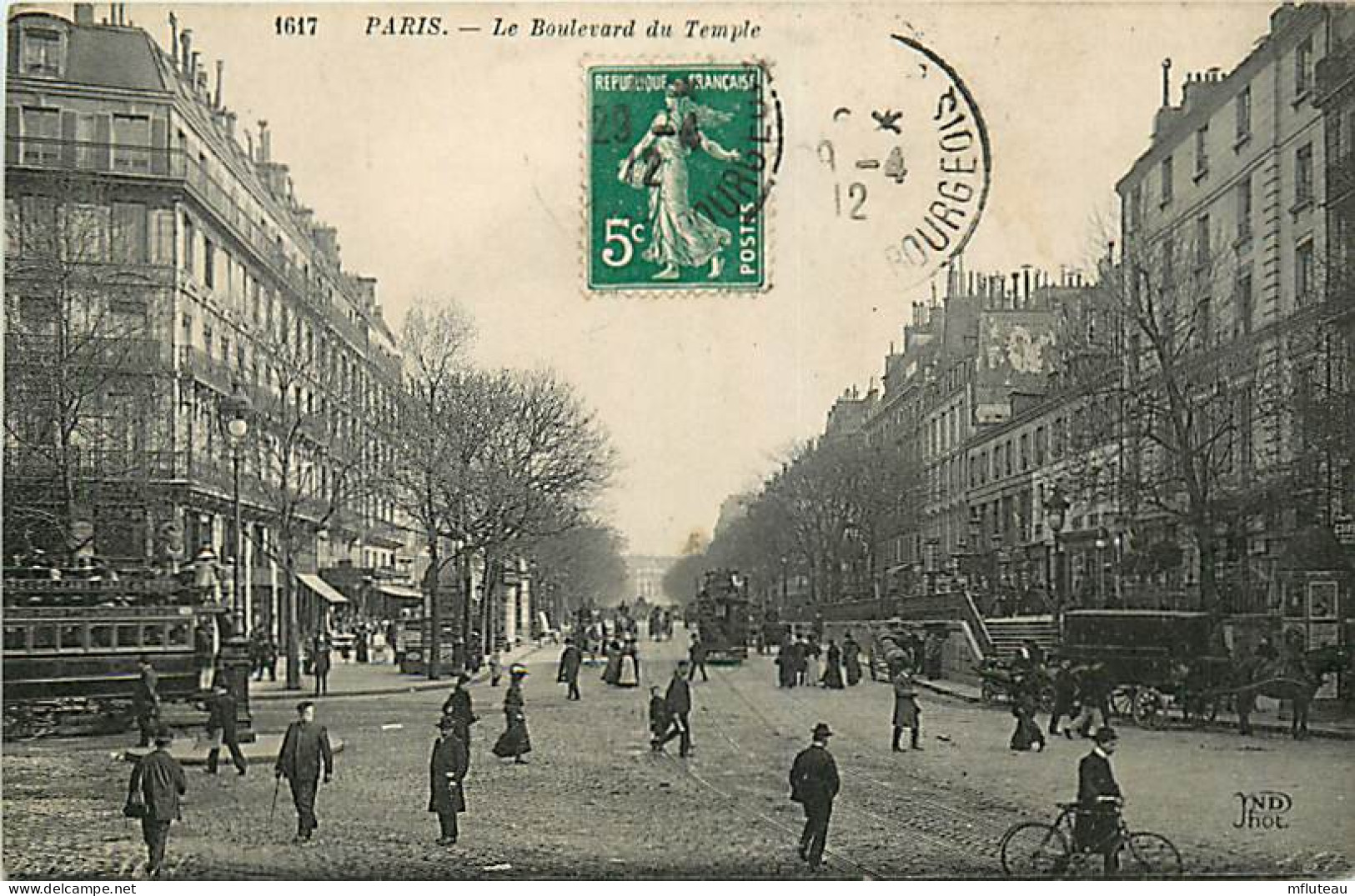 75* PARIS 3e   Bd Du Temple    RL04 .0394 - Arrondissement: 03