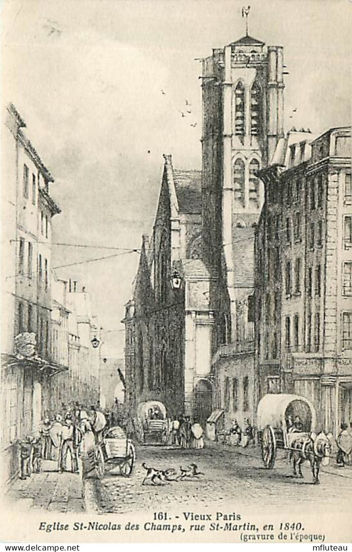 75* PARIS 3e   Vieux Paris Eglise St Nicolas Des Champs En 1840   RL04 .0372 - Paris (03)