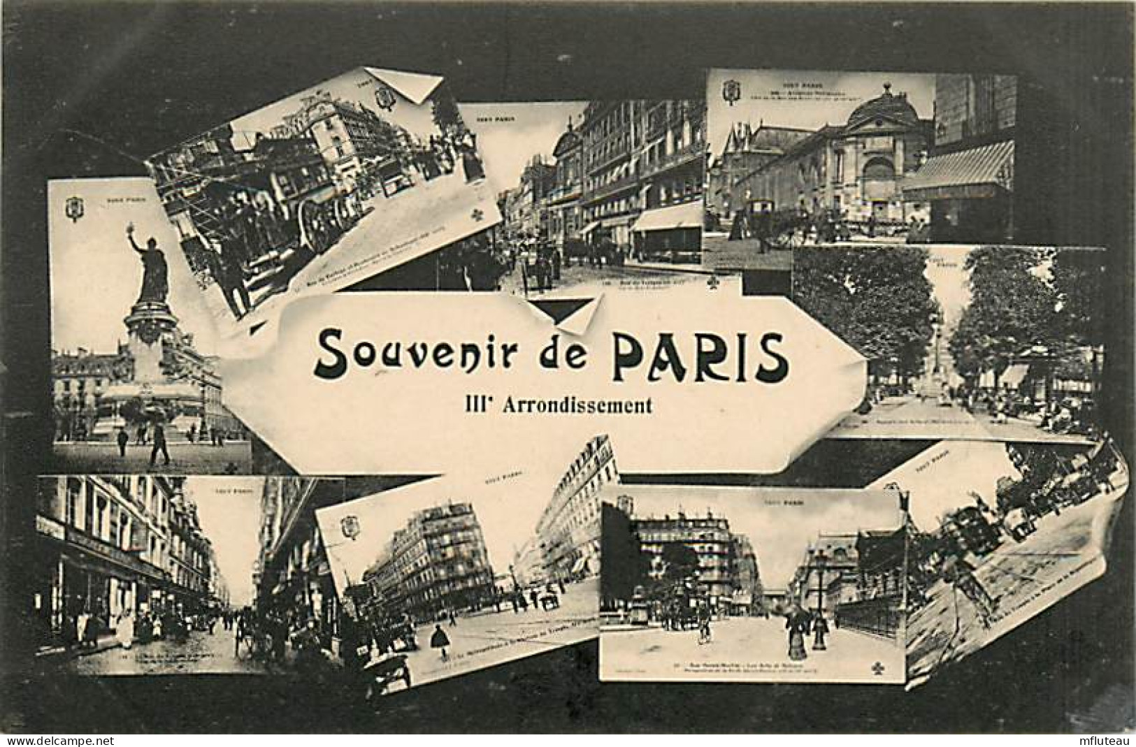 75* PARIS 3e   Souvenir  Multivues    RL04 .0338 - Distrito: 03