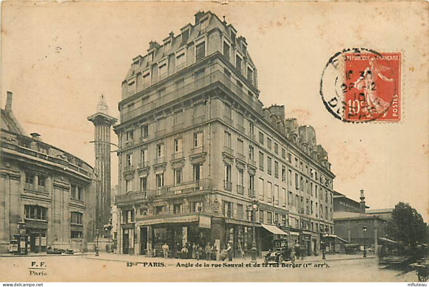 75* PARIS 1er   Rue Sauval  Rue Berger   RL04 .0168 - Paris (01)