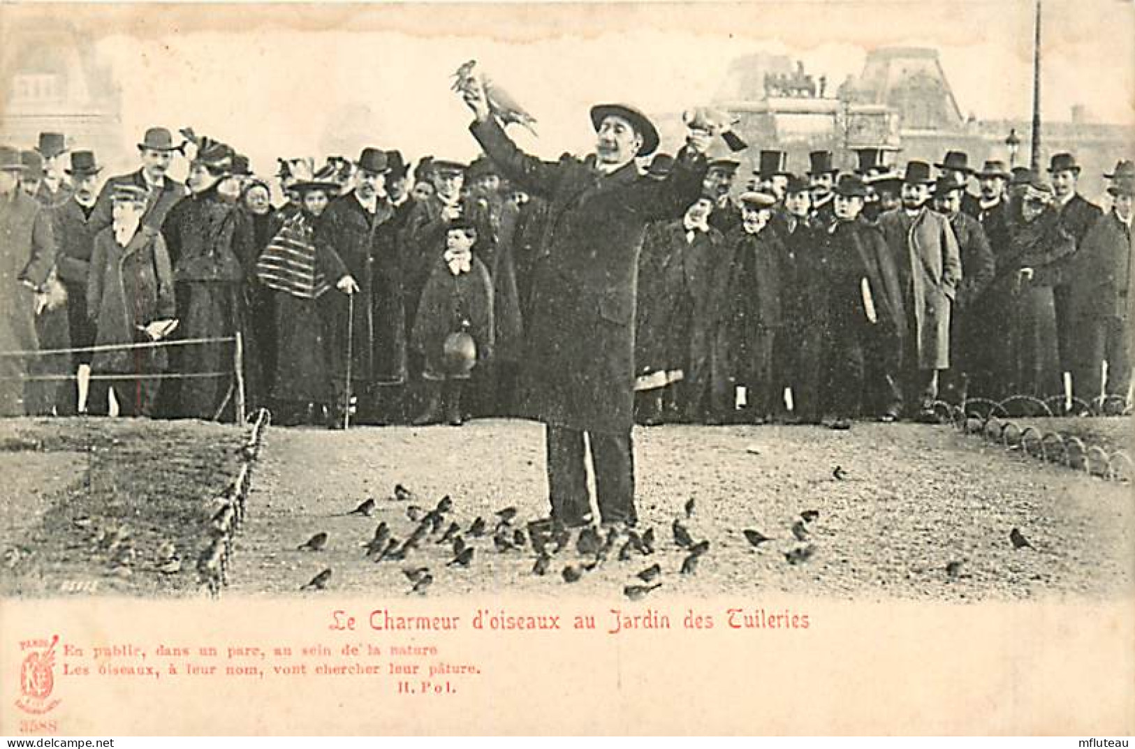 75* PARIS 1er   Tuileries  Charmeur D Oiseaux    RL040140 - Distretto: 01