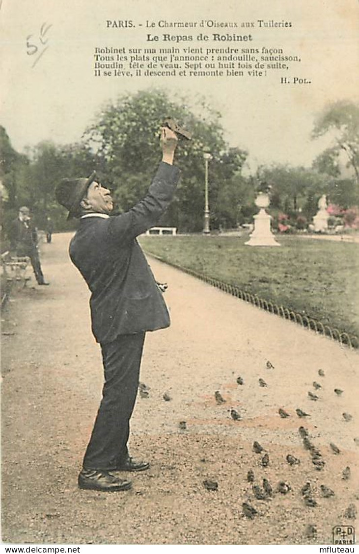 75* PARIS 1er   Tuileries Oiseaux   - Repas Du Robinet   RL04 .0134 - Arrondissement: 01