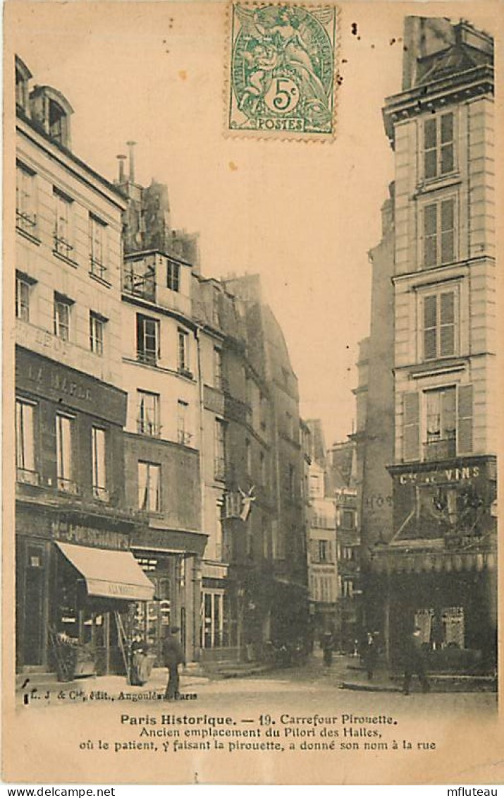 75* PARIS 1er   Carrefour Pirouette    RL04 .0121 - Arrondissement: 01