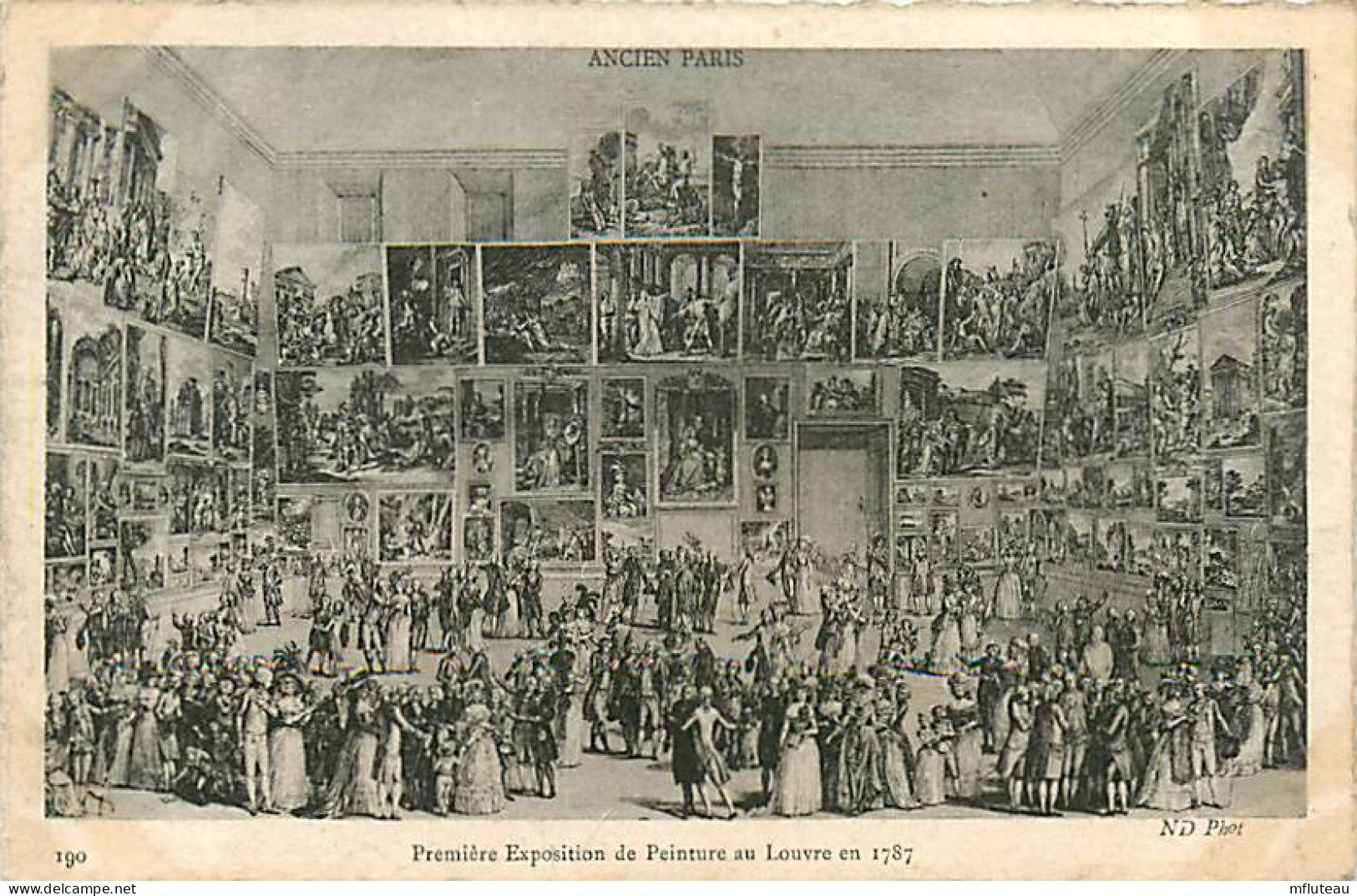 75* PARIS 1er   Ancien Patis  Exposition Peinture Louvre 1787   RL04 .0100 - District 01