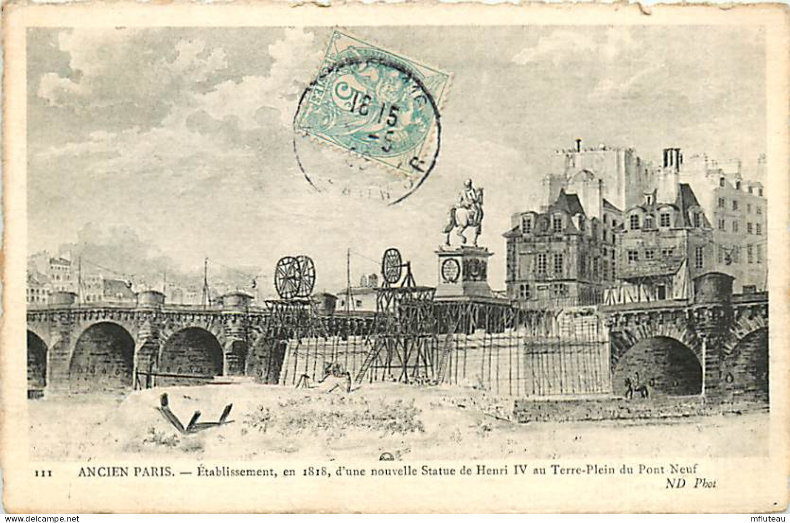 75* PARIS 1er   Ancien Paris  Nouvell Statue Henri IV   RL04 .0092 - Paris (01)