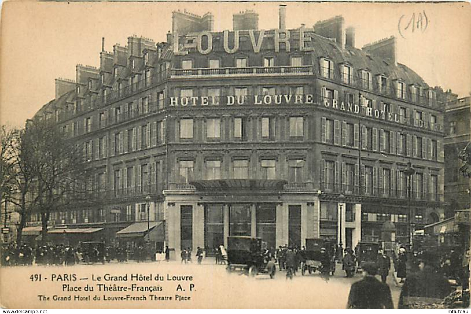 75* PARIS 1er   Grand Hotel Du Louvre    RL04 .0055 - Paris (01)