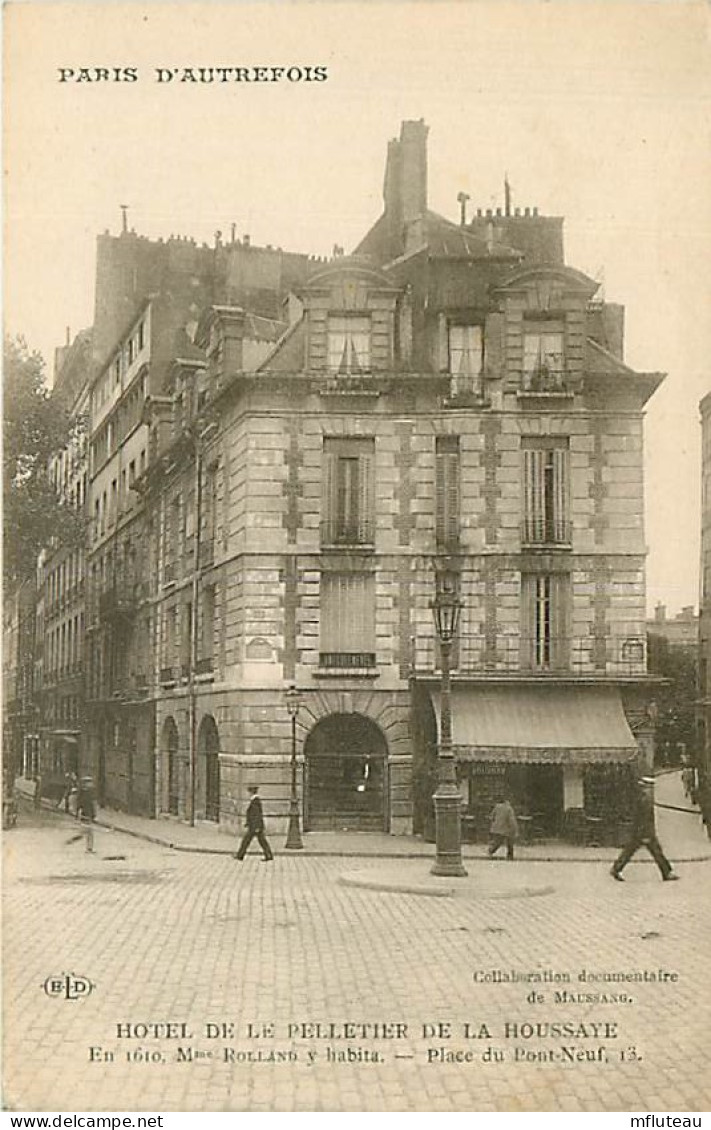 75* PARIS 1er   Hotel De Le Pelletier De La Houssaye  RL04 .0036 - Paris (01)