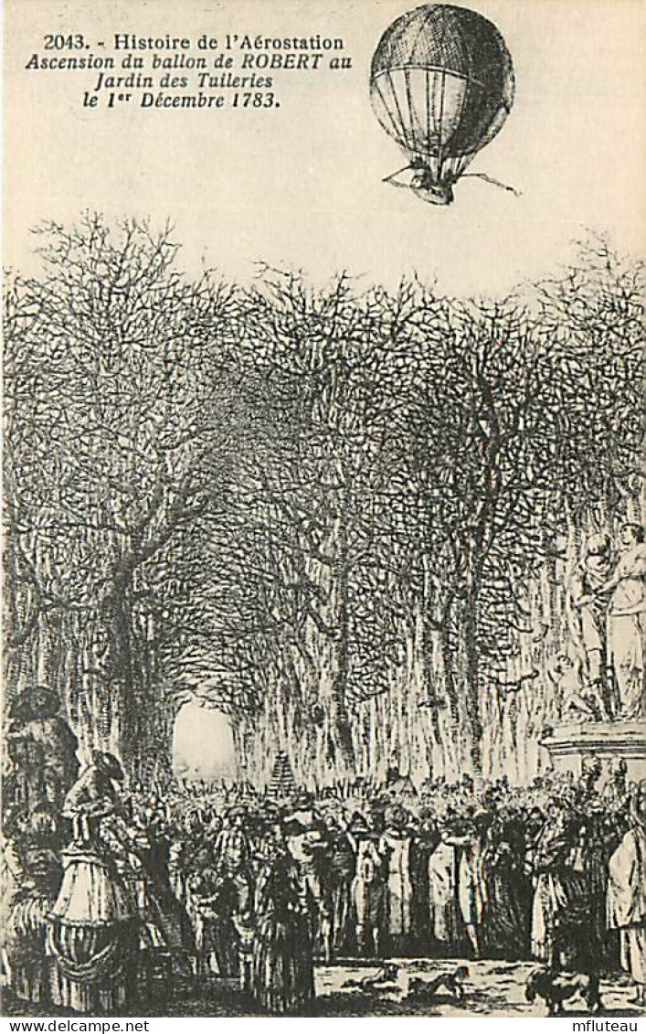 75* PARIS 1er -  Ballon De « robert » Tuileries  1783     RL04 .0028 - Paris (01)
