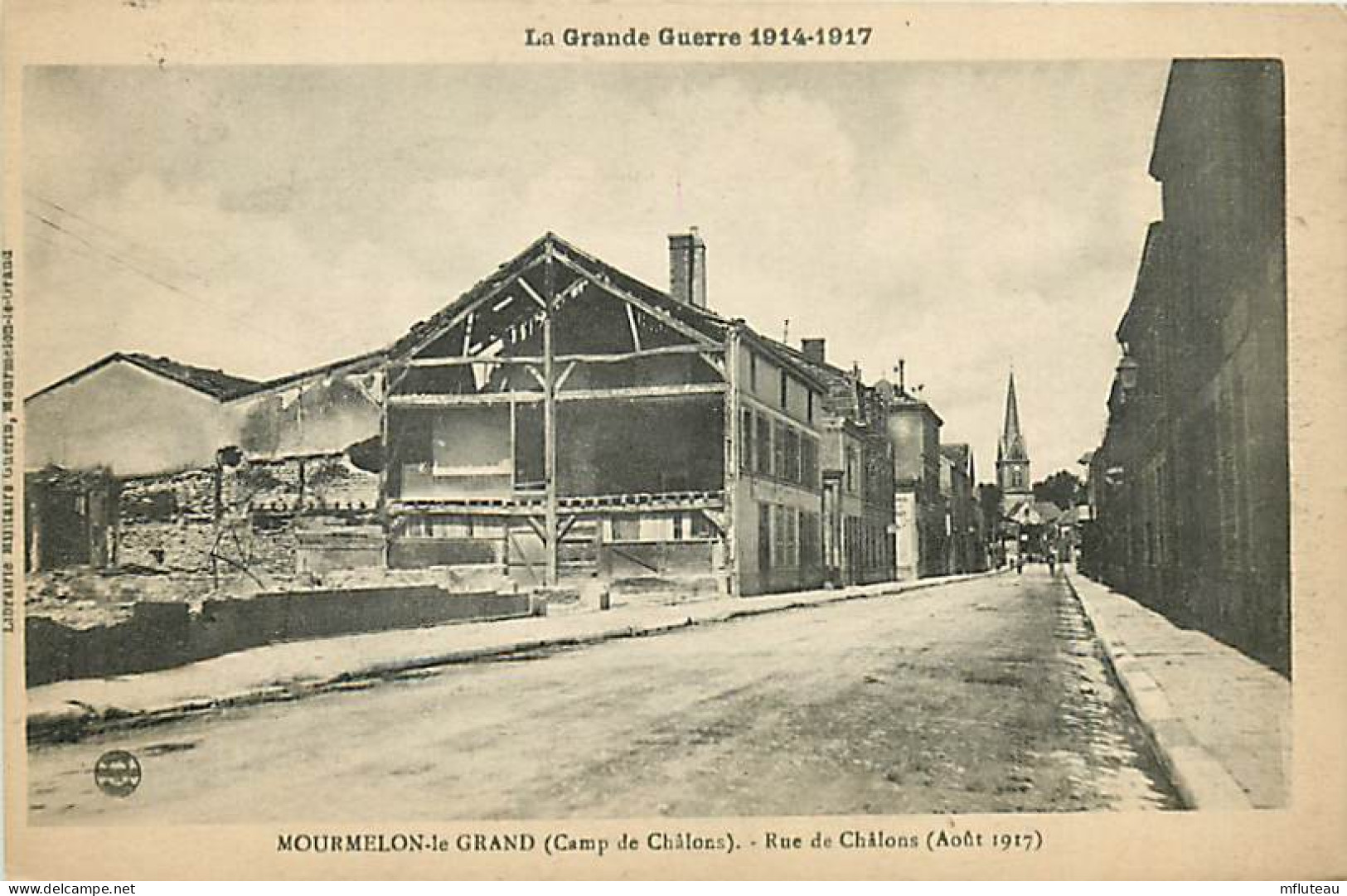 51* MOURMELON LE GRAND  Runes Rue De Chalons WW1   RL03,1436 - Guerre 1914-18