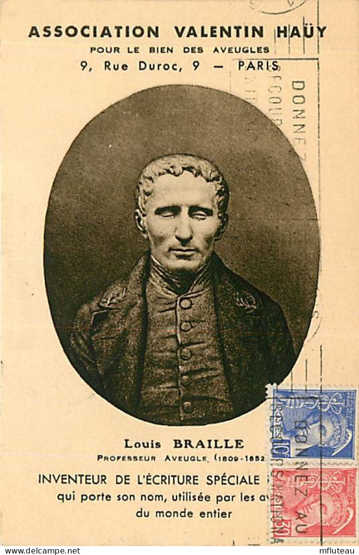 75* PARIS  7e   Louis BRAILLE    RL04 .0919 - Distrito: 07