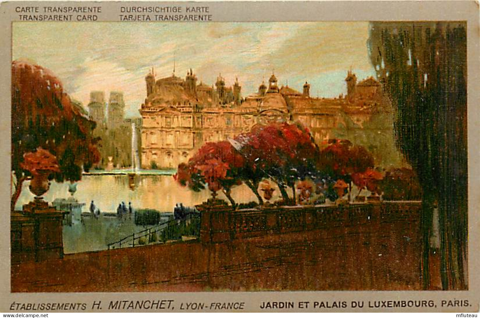 75* PARIS  6e   Jardin  Palais Luxembourg  « ets MITANCHET »    RL04 .0858 - Paris (06)