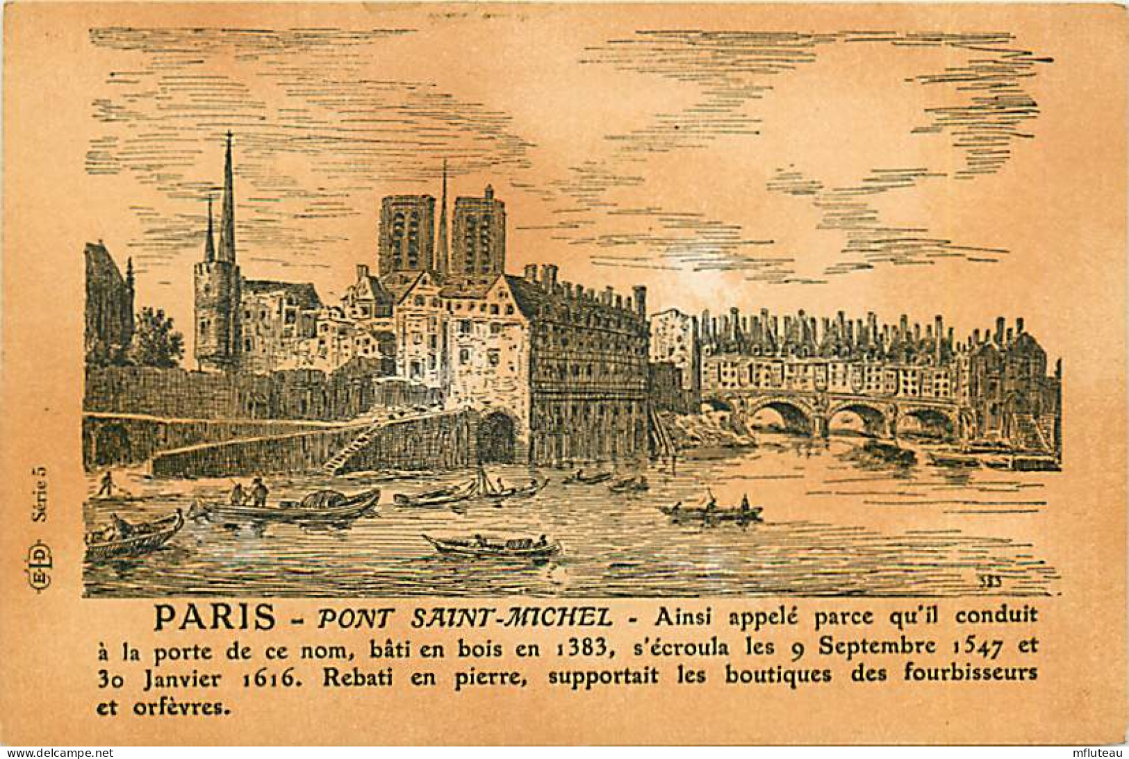 75* PARIS  6e   Pont St Michel     RL04 .0856 - District 06