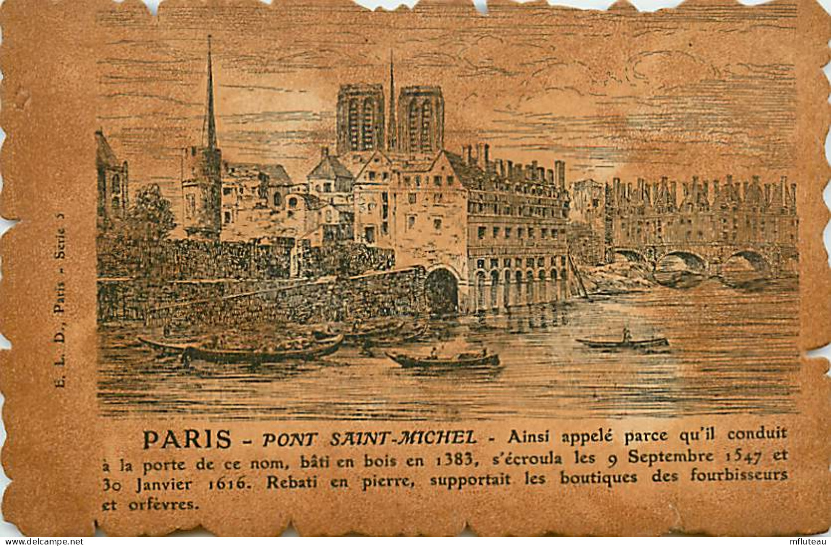 75* PARIS  6e   Pont St Michel  En 16 ..   RL04 .0814 - Paris (06)