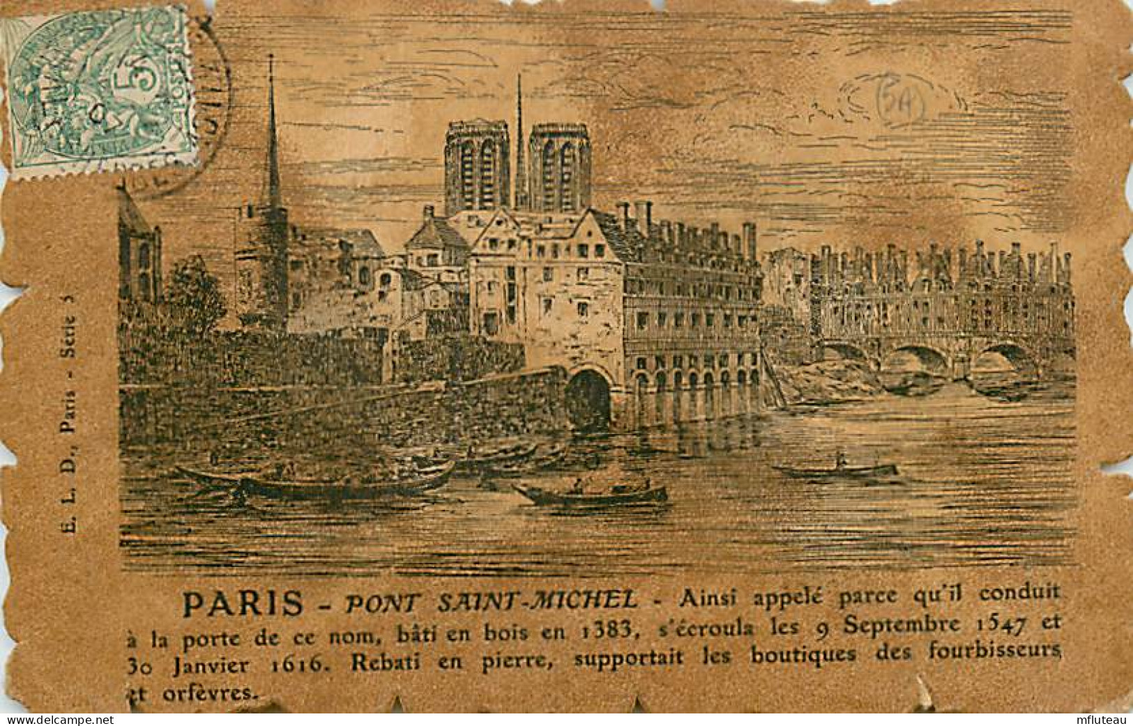 75* PARIS  6e   Pont St Michel Vers 16    RL04 .0820 - Distretto: 06