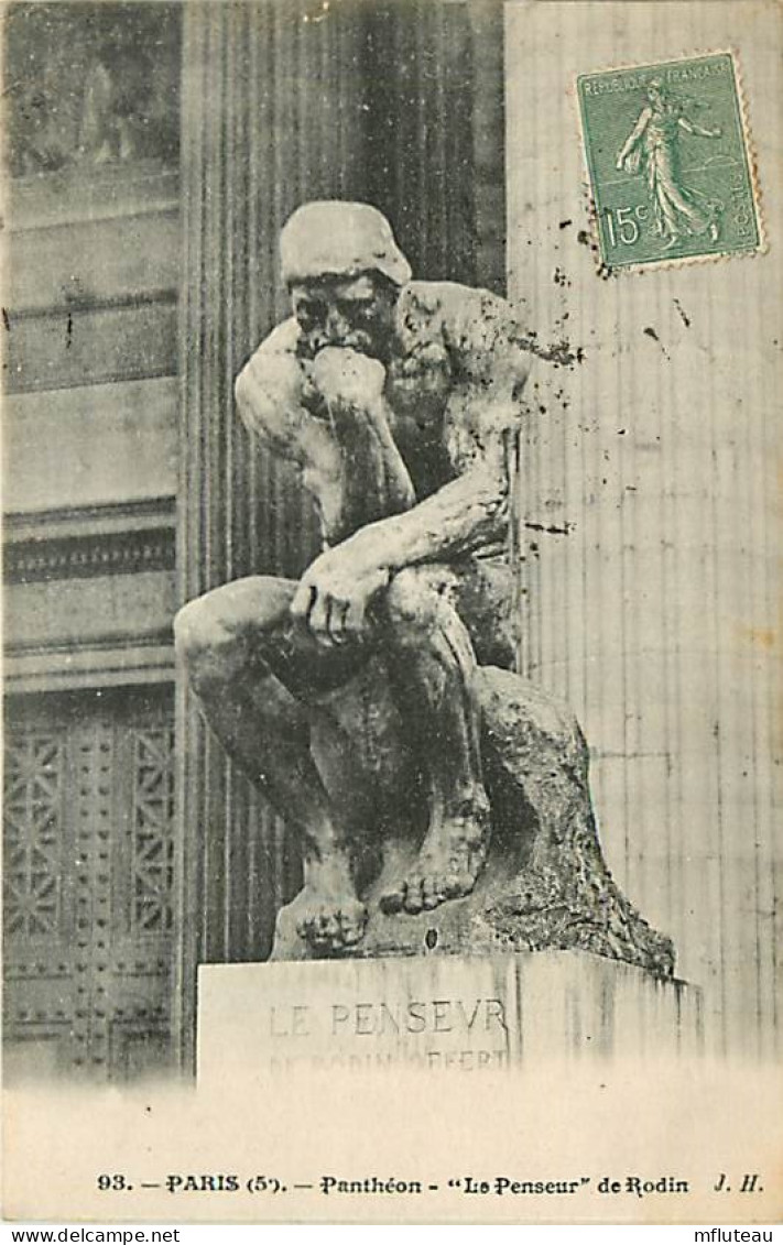 75* PARIS  5e   Pantheon  - Penseur De Rodin   RL04 .0757 - Arrondissement: 05