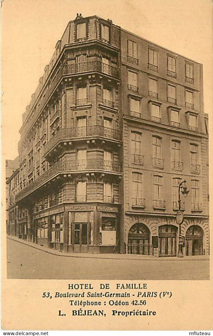 75* PARIS  5e  Hotel De Famille  Bd St Germain     RL04 .0681 - Distretto: 05